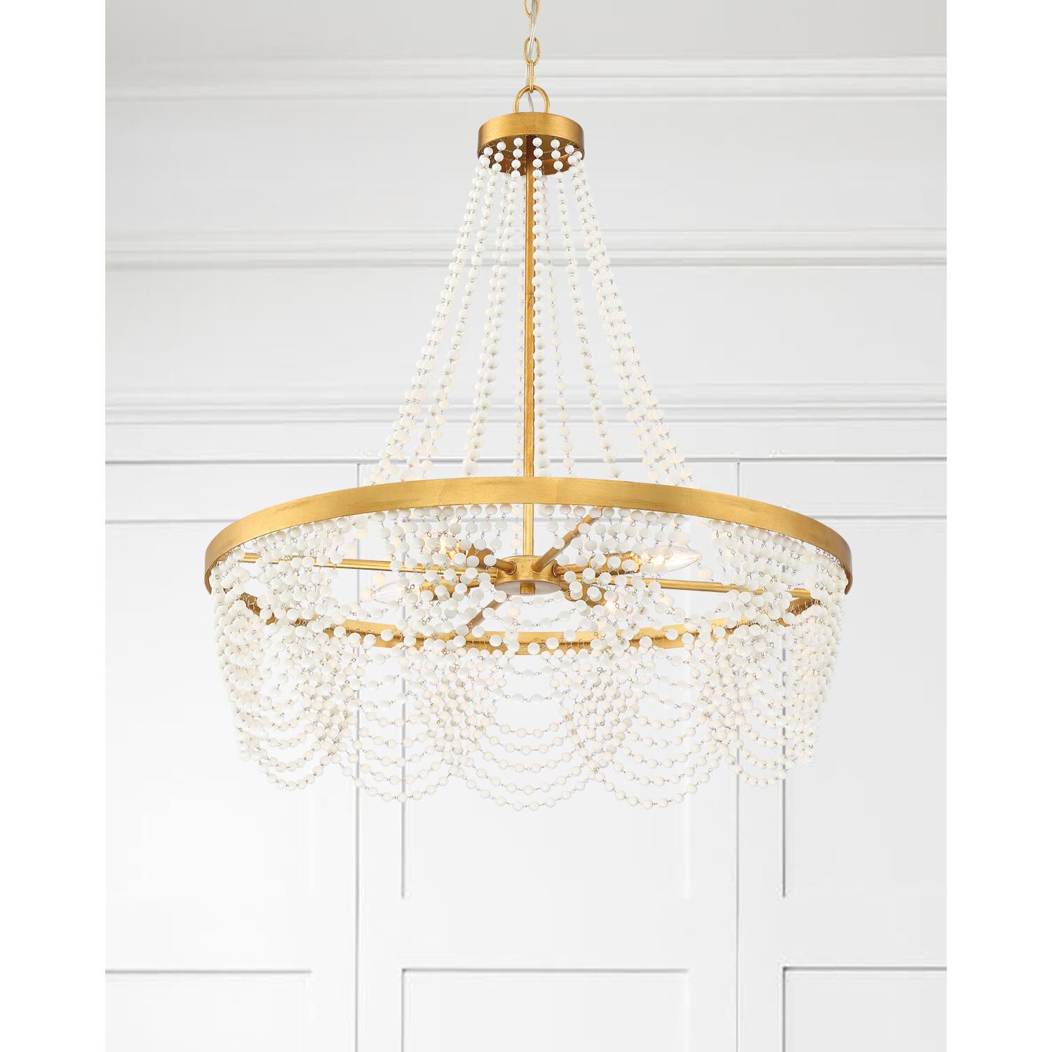 Fiona 27 Inch 4 Light Chandelier by Crystorama