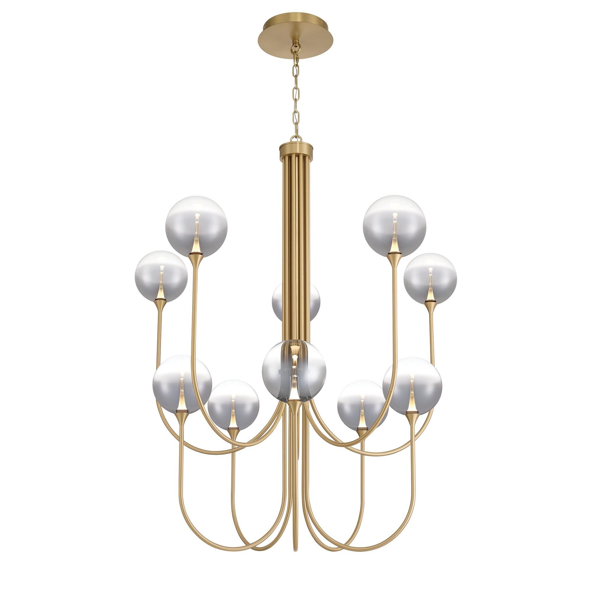 Shown in Gold finish and Smoked glass