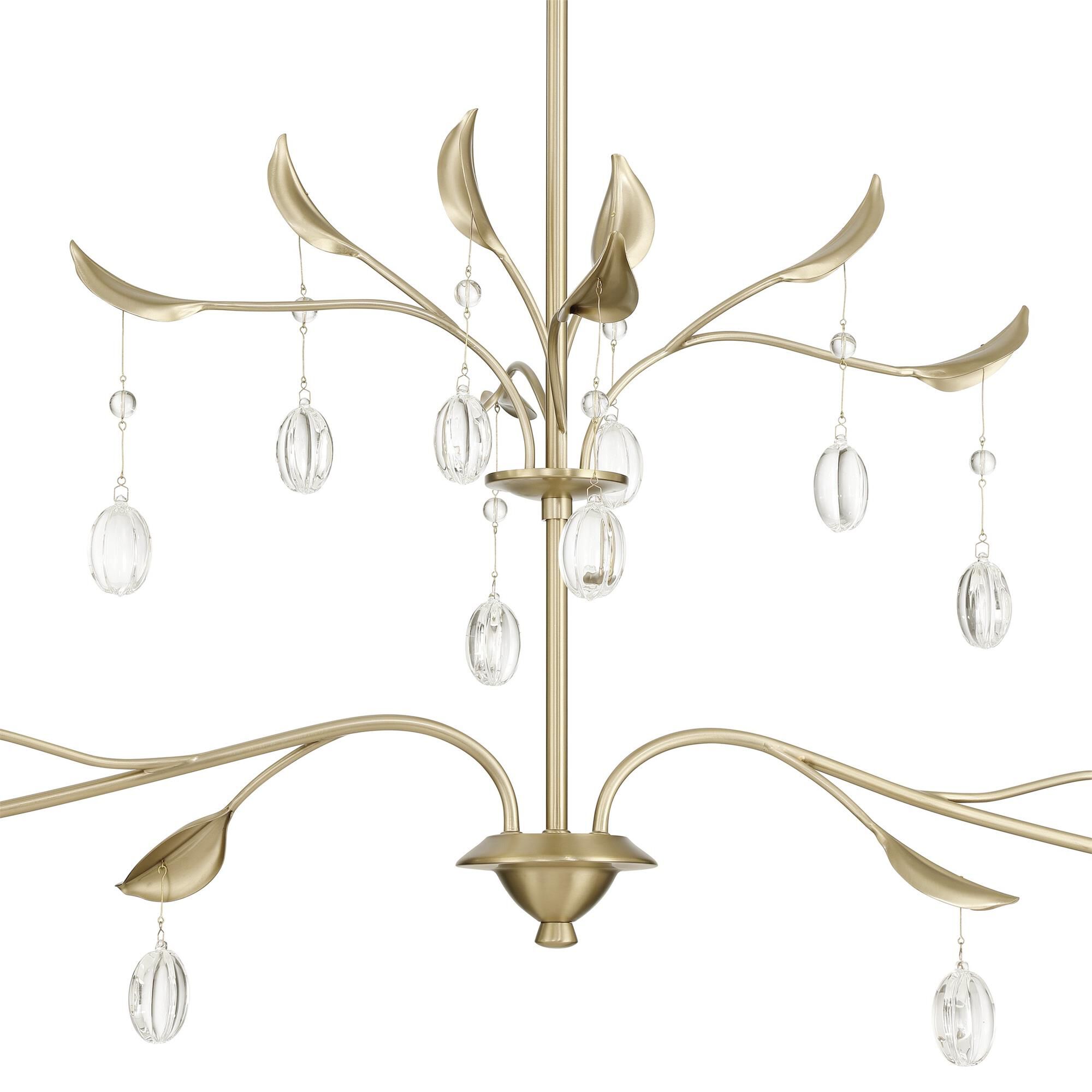 Shown in Champagne Gold finish and White shade