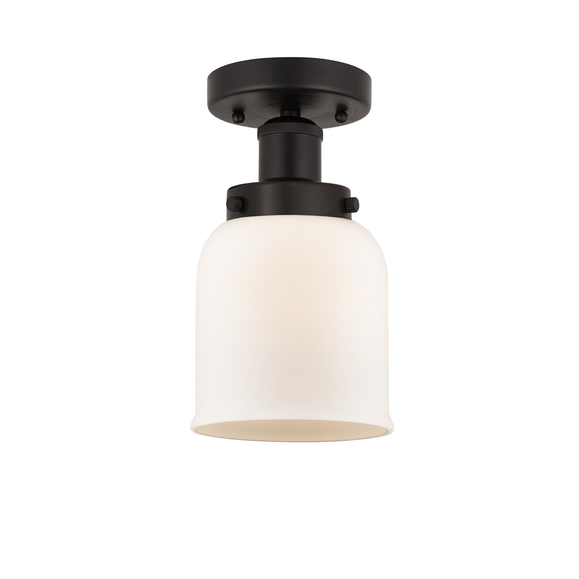 Shown in Oil Rubbed Bronze, Matte White finish and Matte White glass and Matte White Glass shade