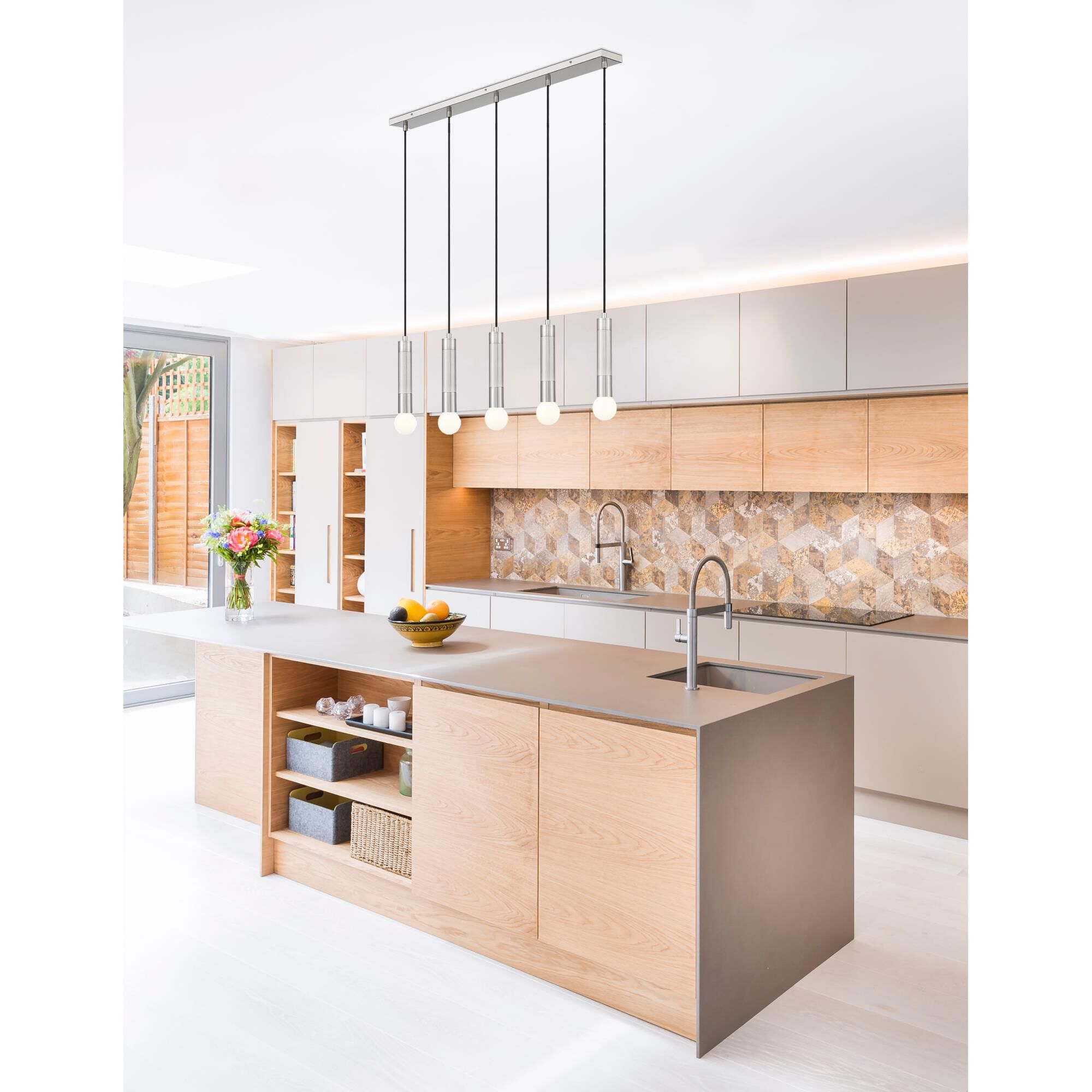 Shown in Brushed Nickel finish