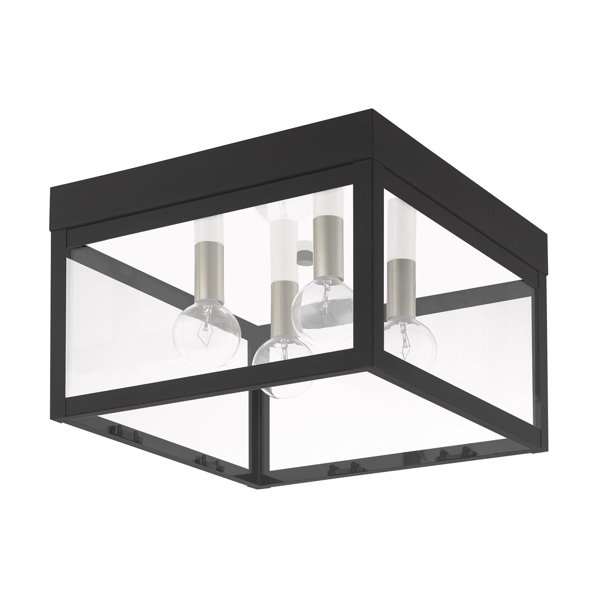 Nyack 10 Inch 4 Light Outdoor Flush Mount by Livex Lighting