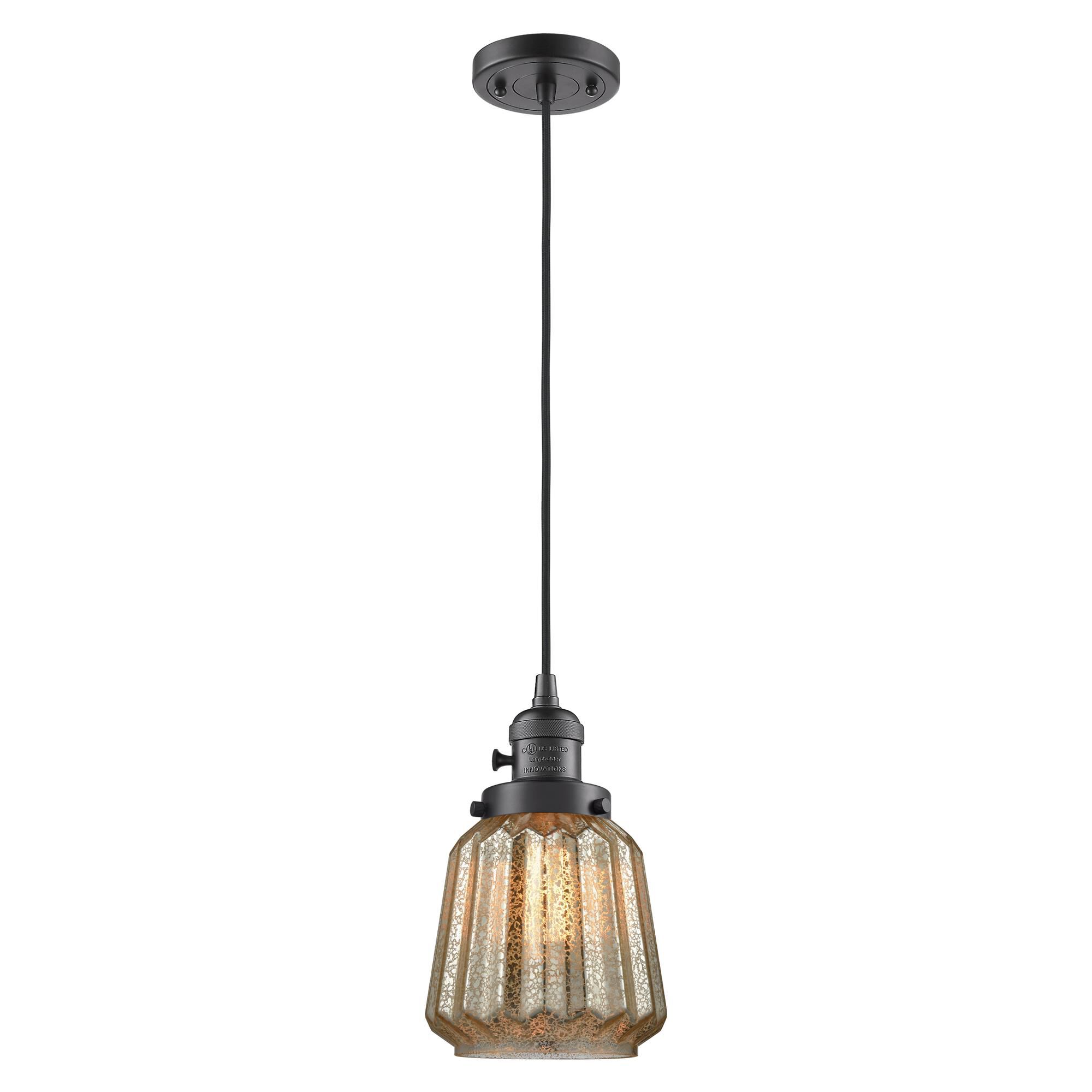 Shown in Oil Rubbed Bronze finish and Mercury glass