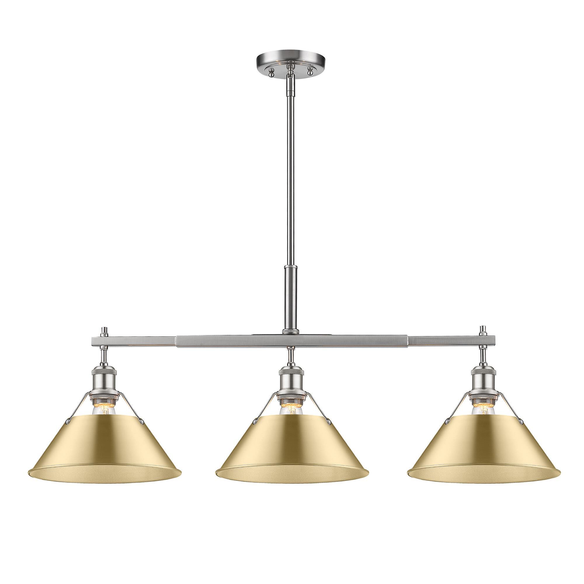 Orwell 36 Inch Linear Suspension Light by Golden Lighting
