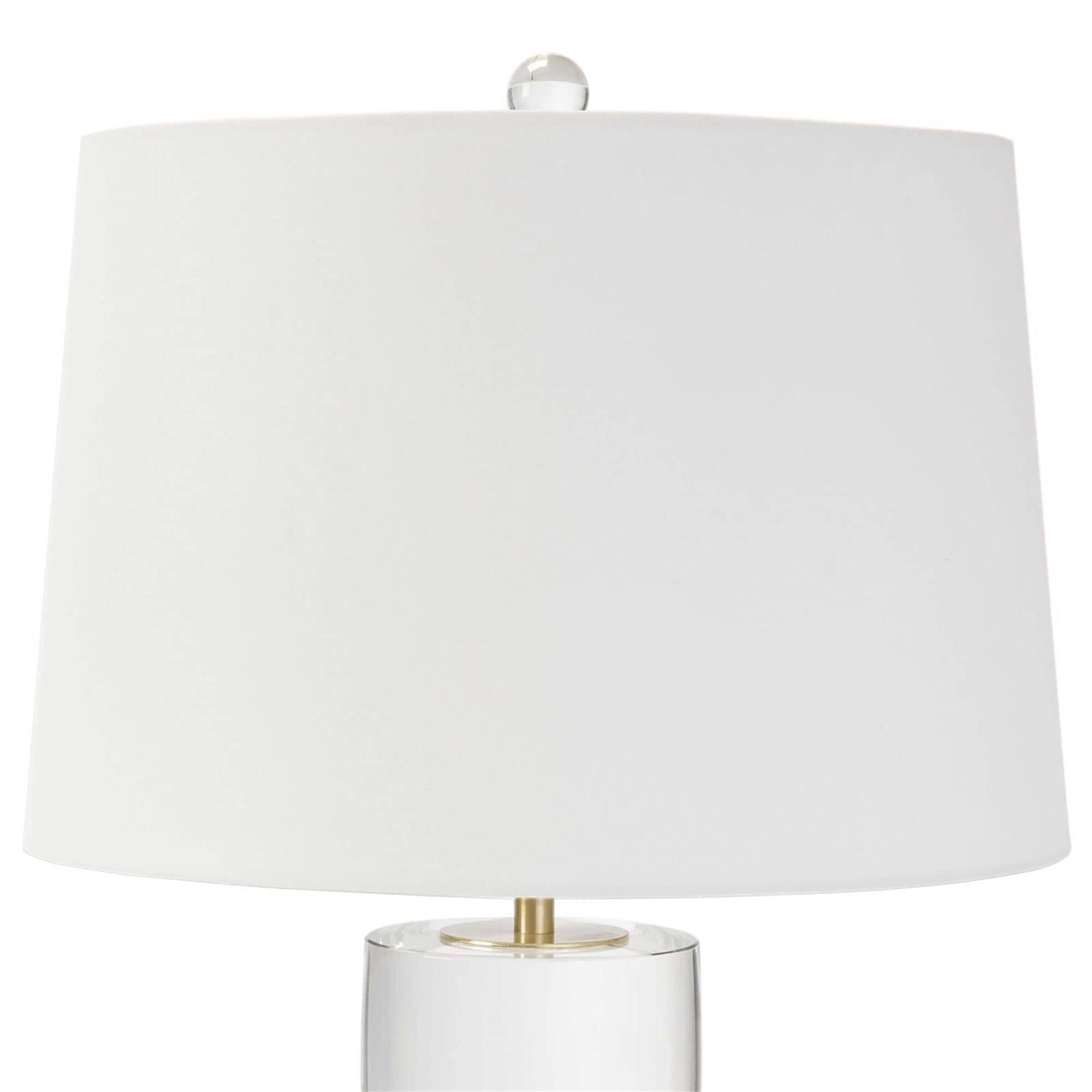 Shown in Clear finish and Linen shade