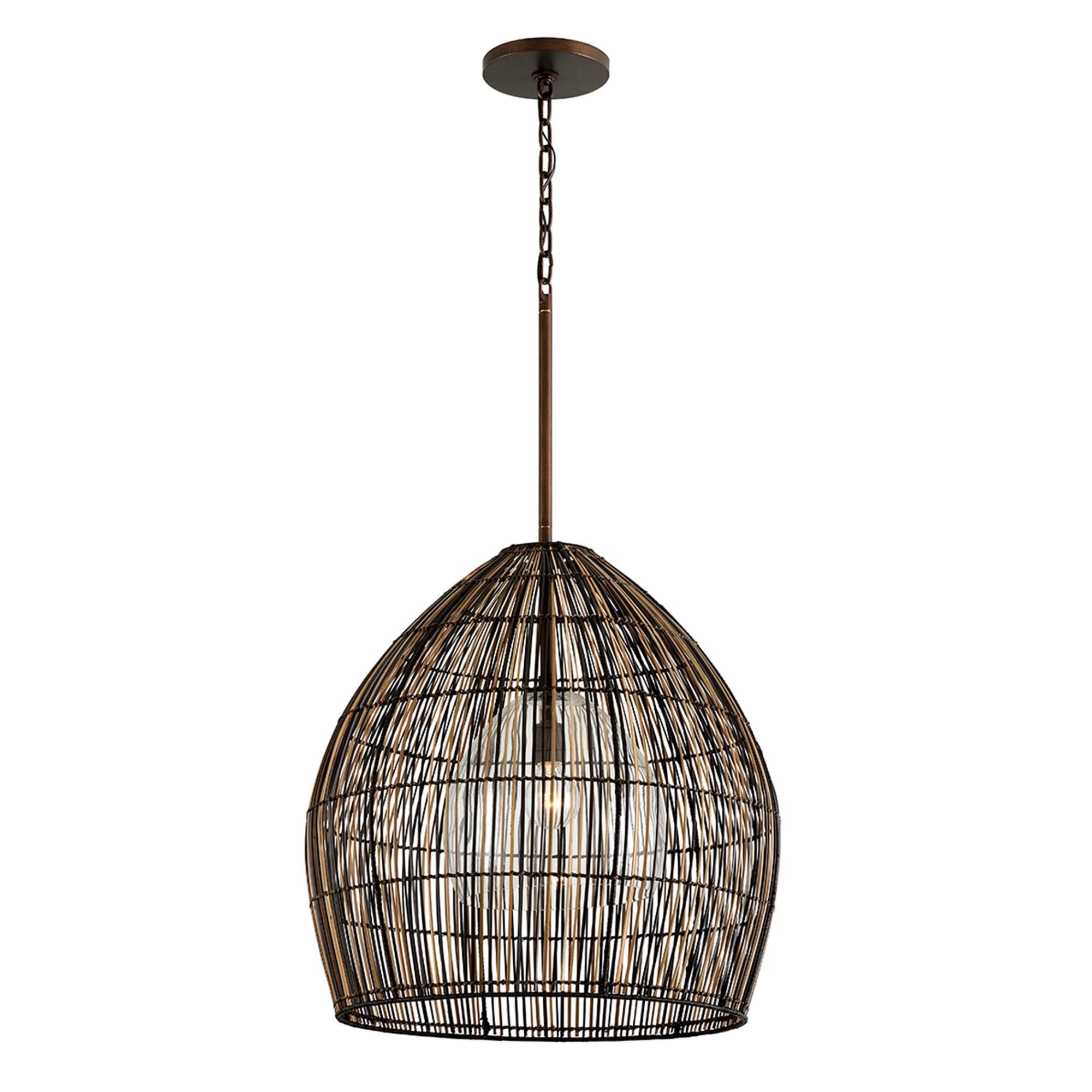 Shown in Bronze finish and Buri Ting Ting shade