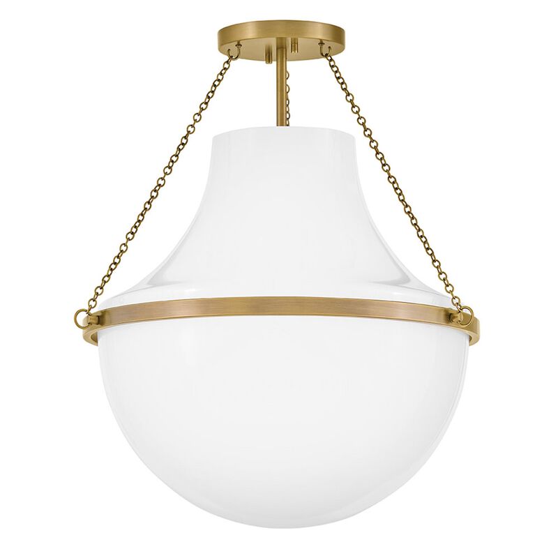 Collins 20 Inch Semi Flush Mount by Hinkley
