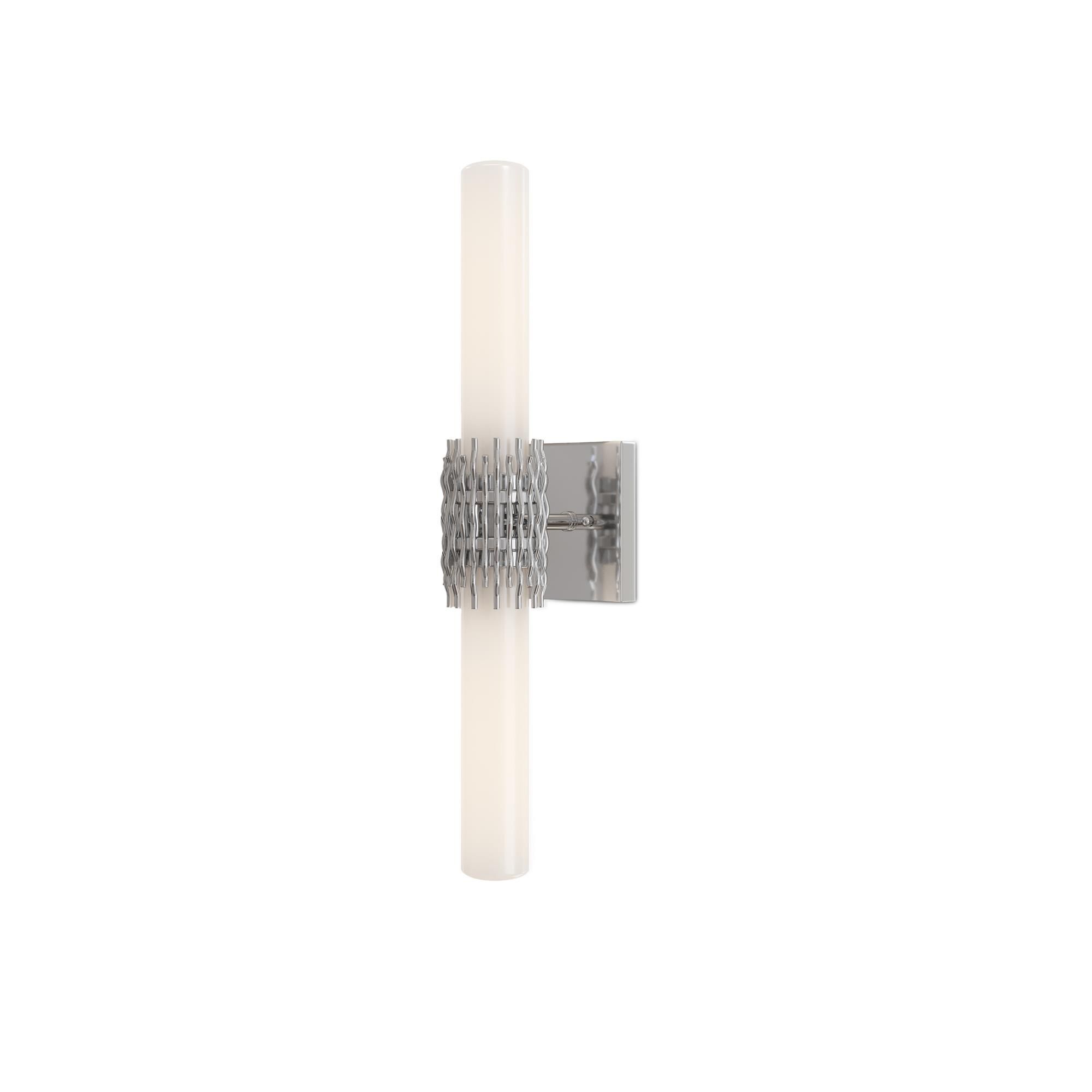 Shown in Opaque White and Polished Nickel finish