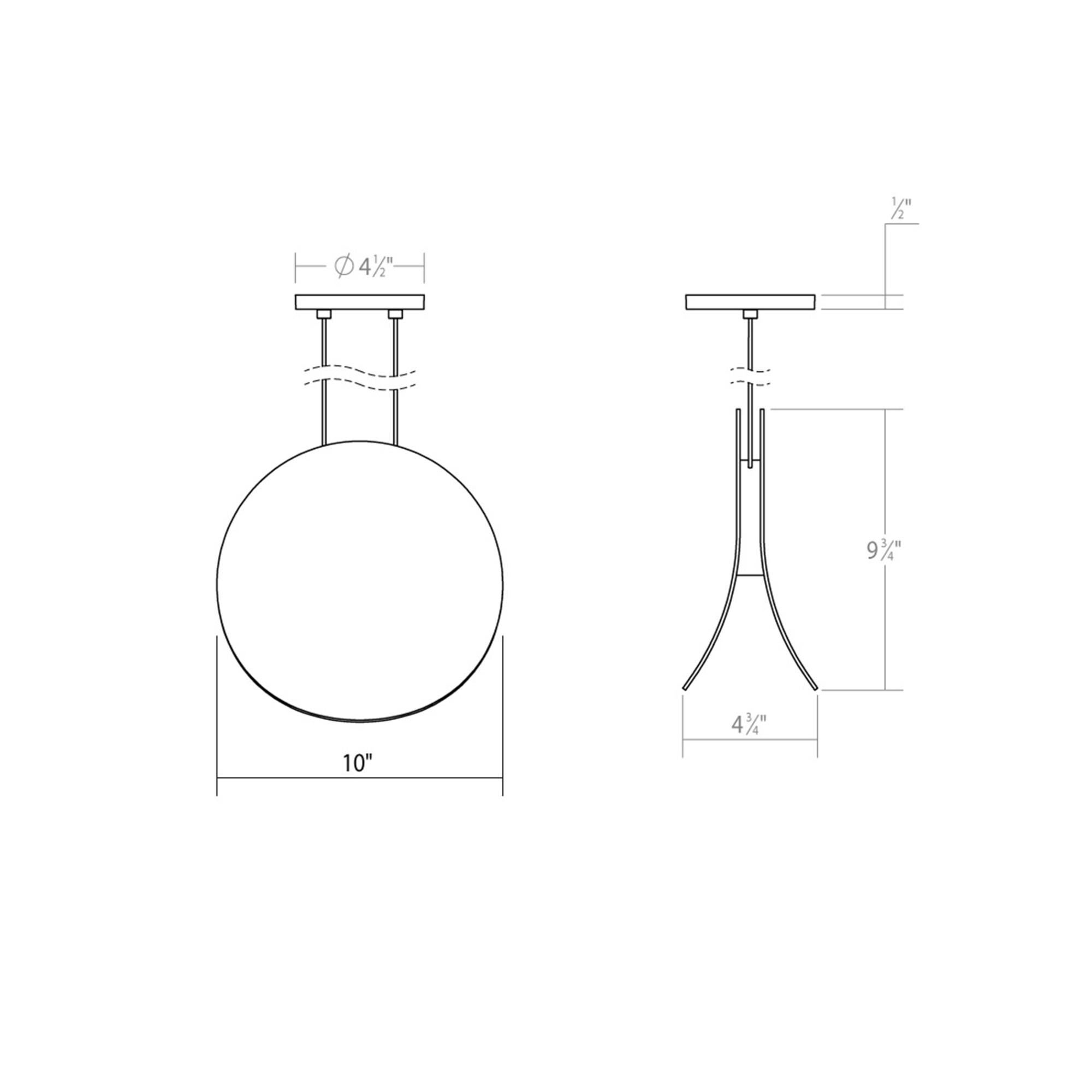 Malibu Discs 10 Inch Mini Pendant by SONNEMAN