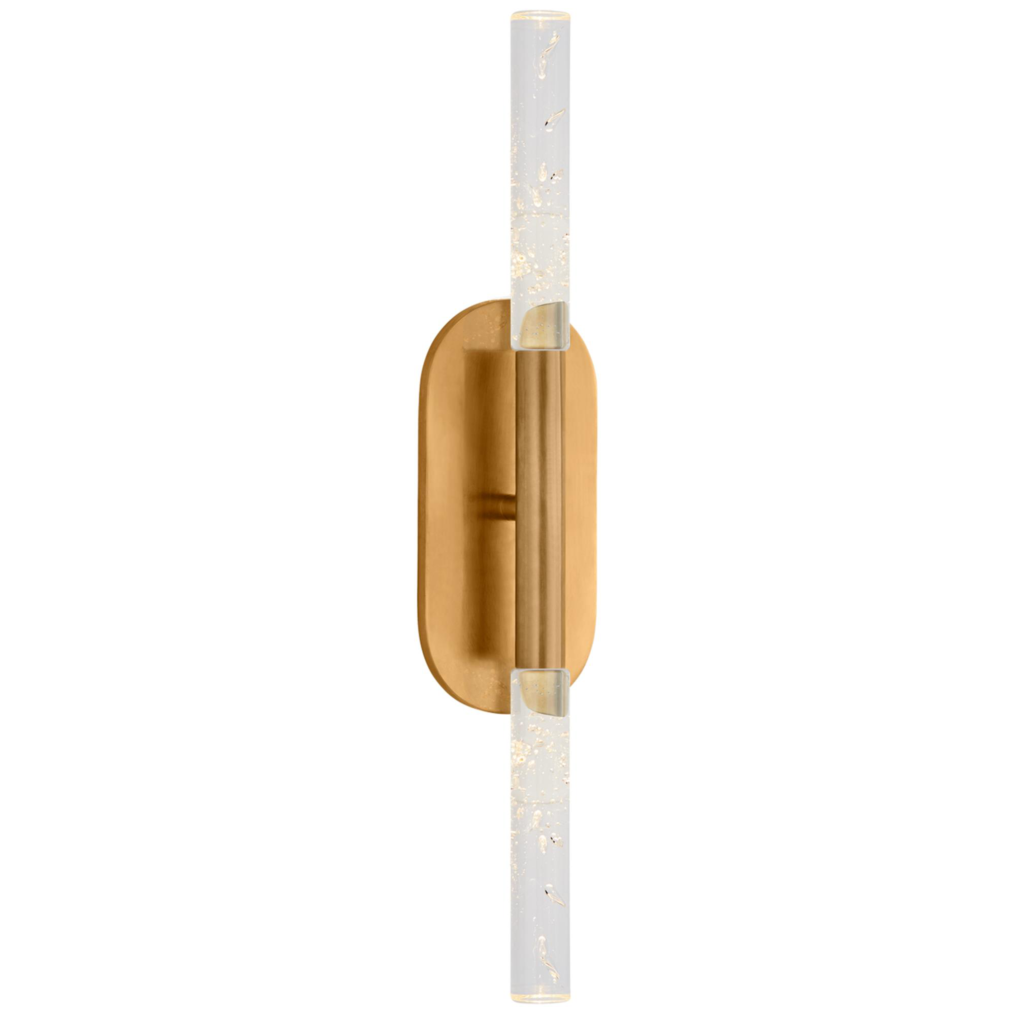 Shown in Antique-Burnished Brass finish and Seeded glass