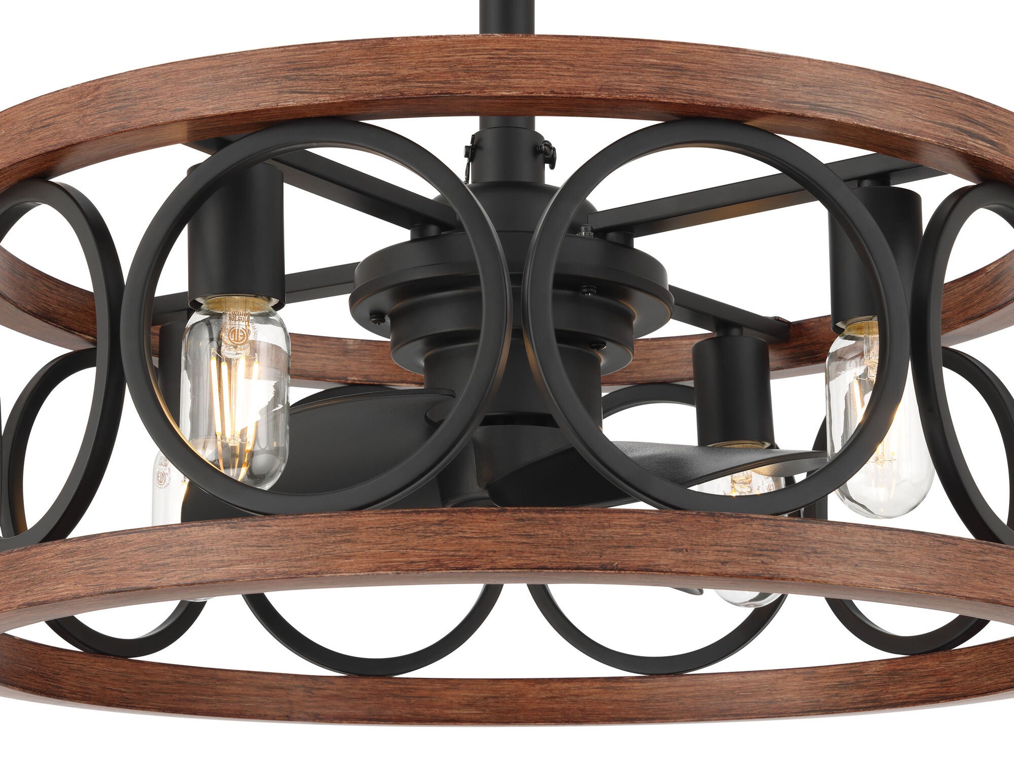 Haven 22 Inch Chandelier Ceiling Fan with Light Kit,