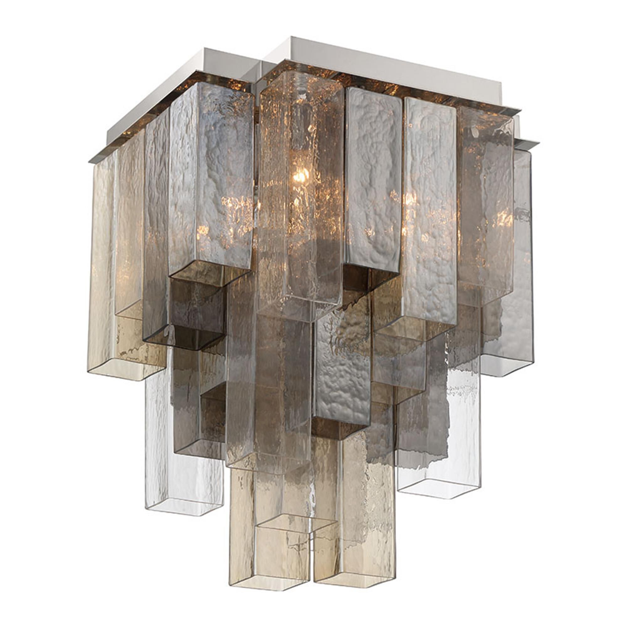 Shown in Chrome finish and Mixed glass