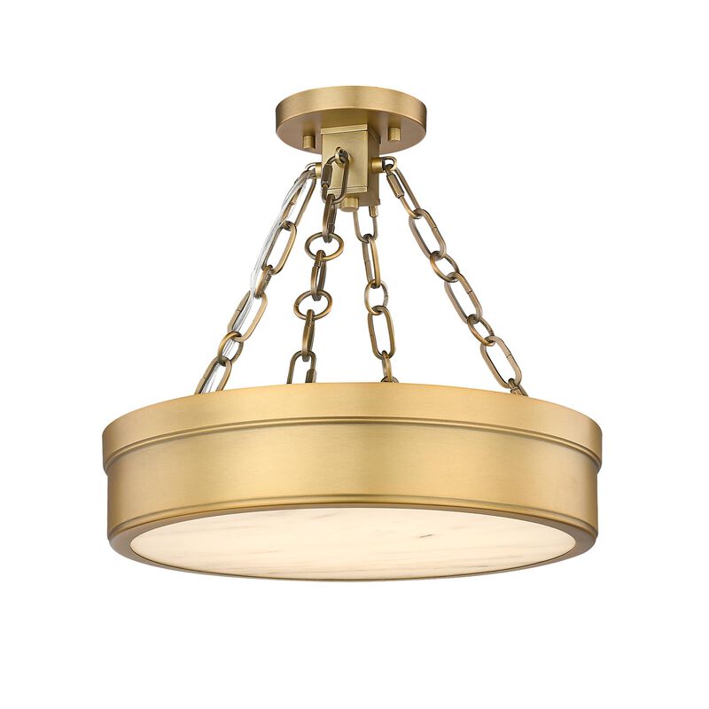 Anders 15 Inch 1 Light LED Semi Flush Mount by Z-Lite