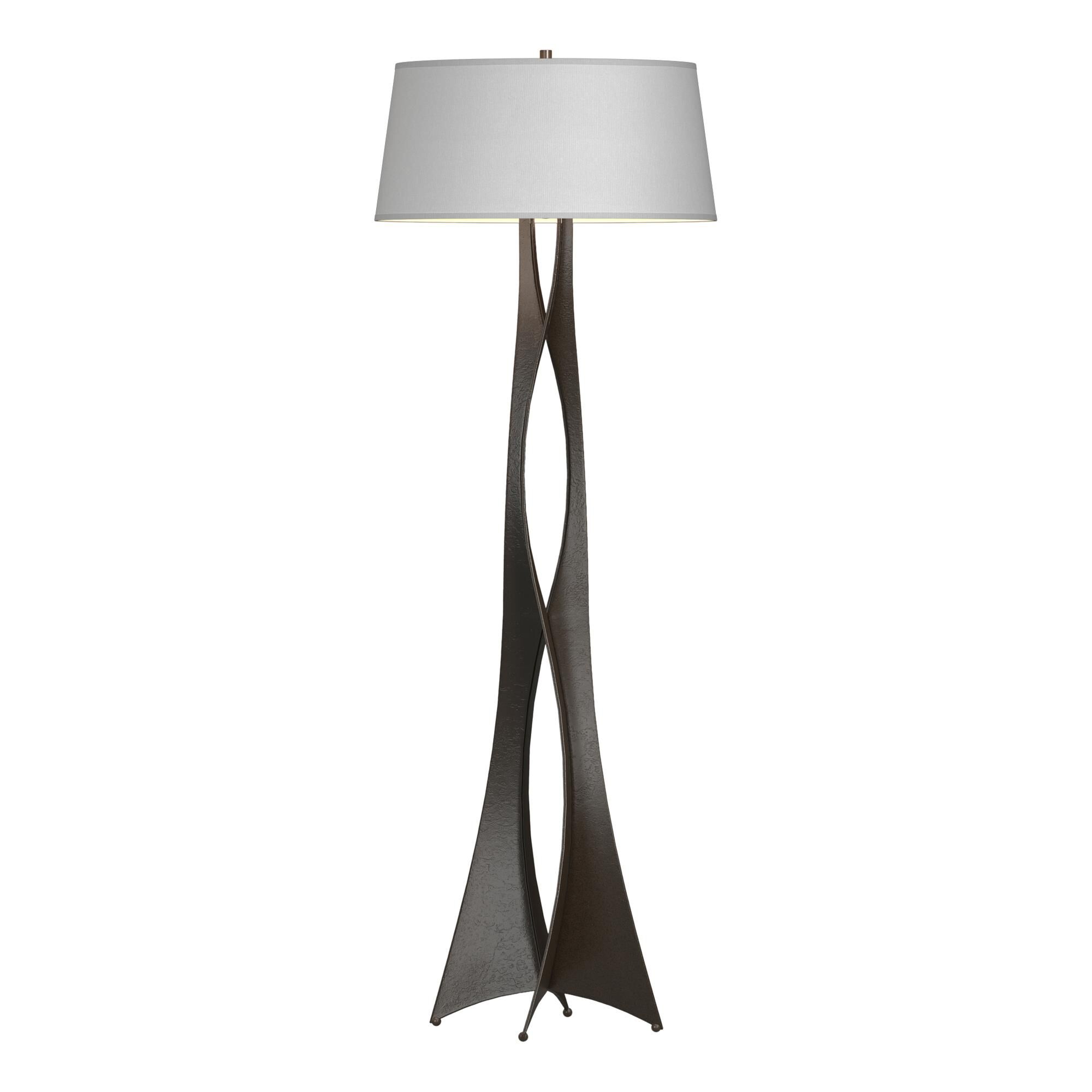 Shown in Oil Rubbed Bronze finish and Natural Anna shade