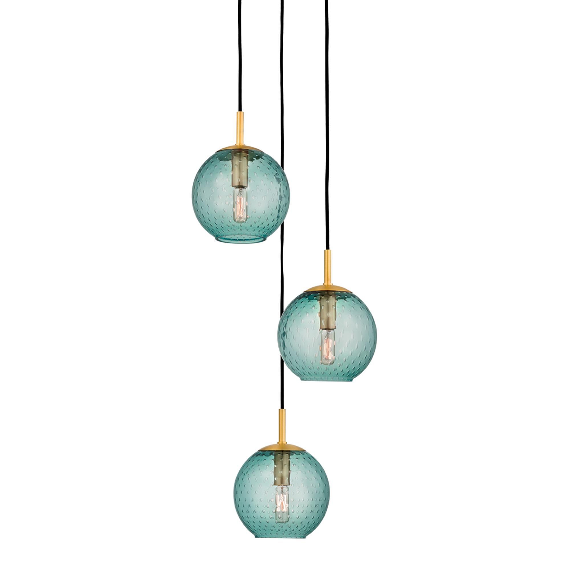 Rousseau 14 Inch 3 Light Multi Light Pendant,