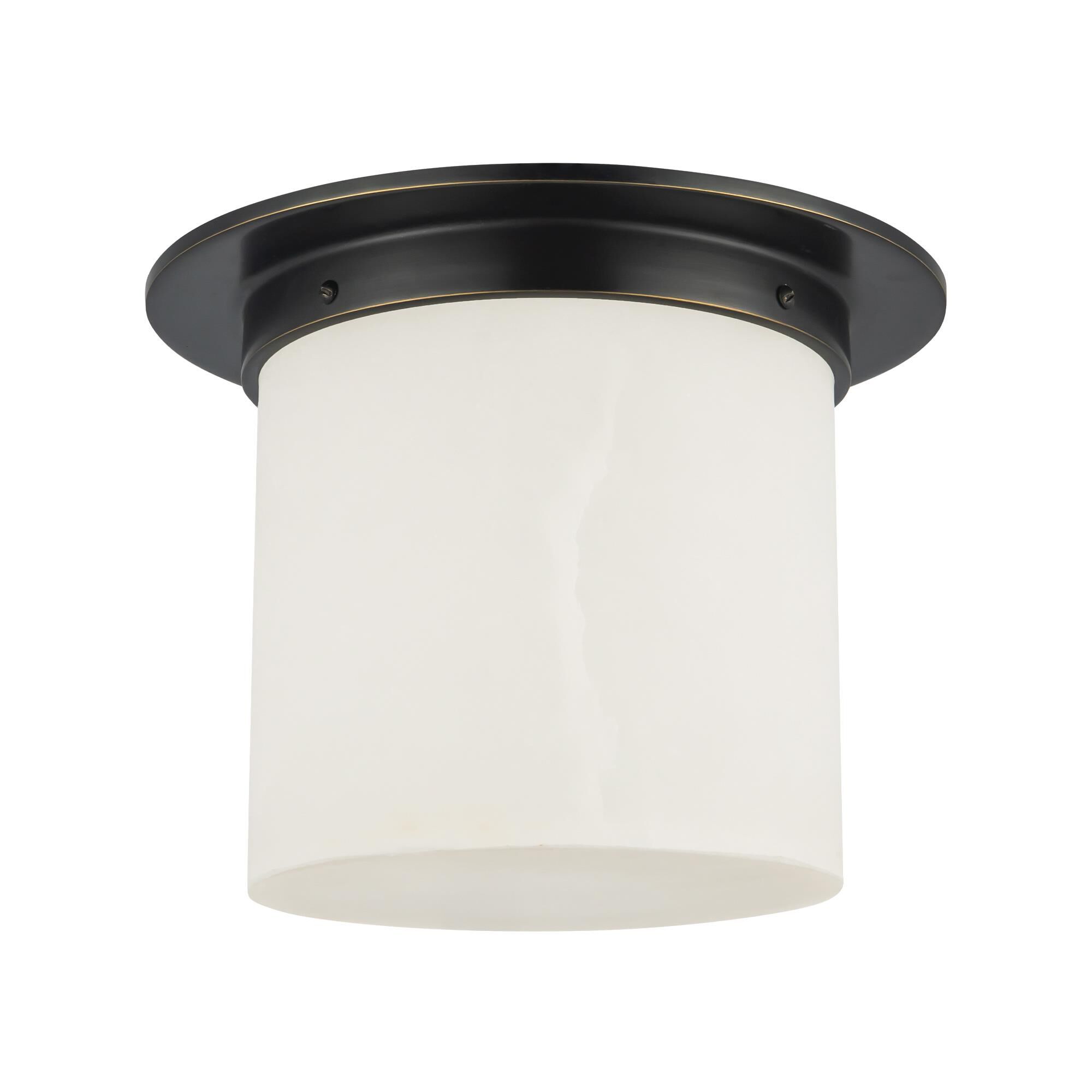 Shown in Urban Bronze finish and Alabaster glass
