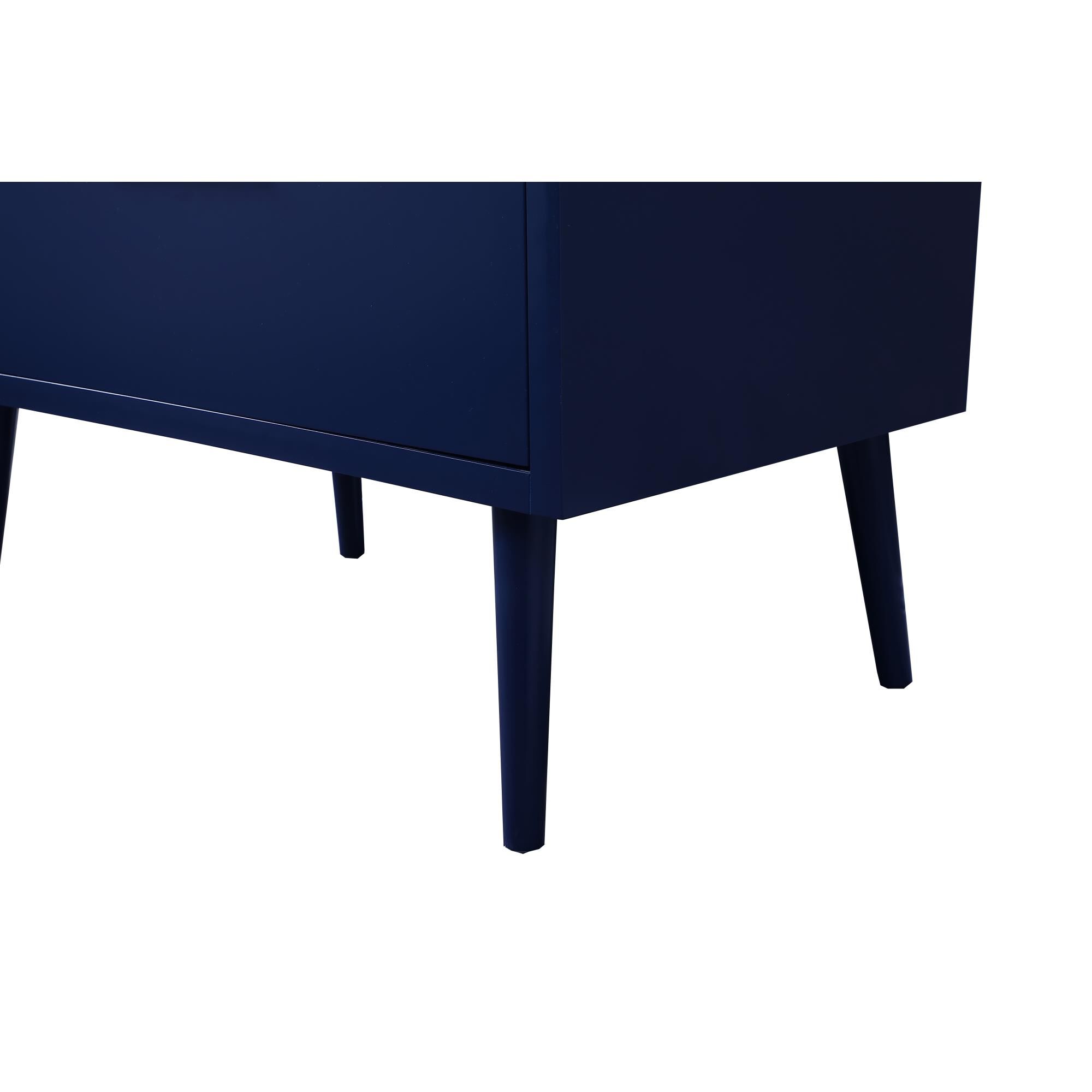 Shown in Blue finish