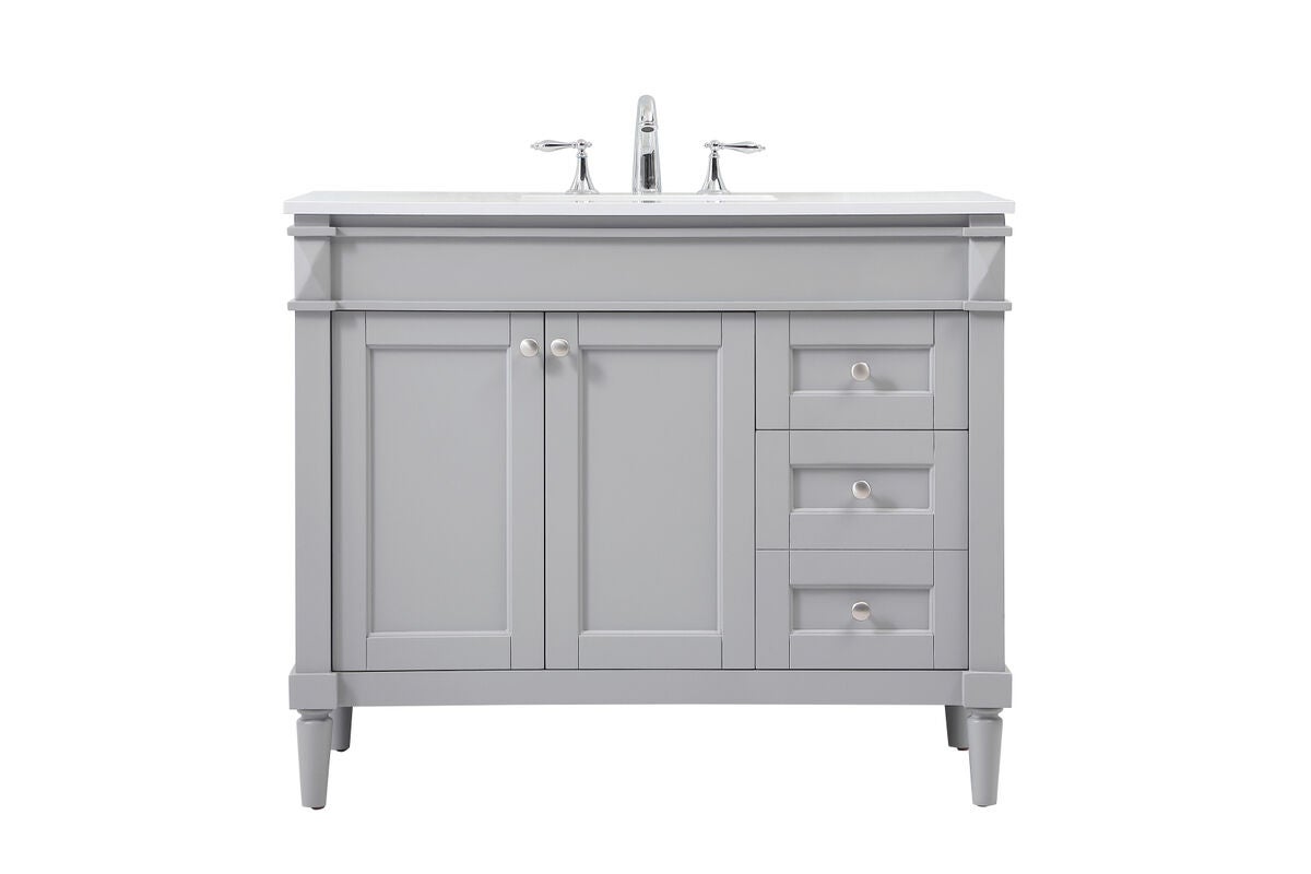 Shown in Grey finish