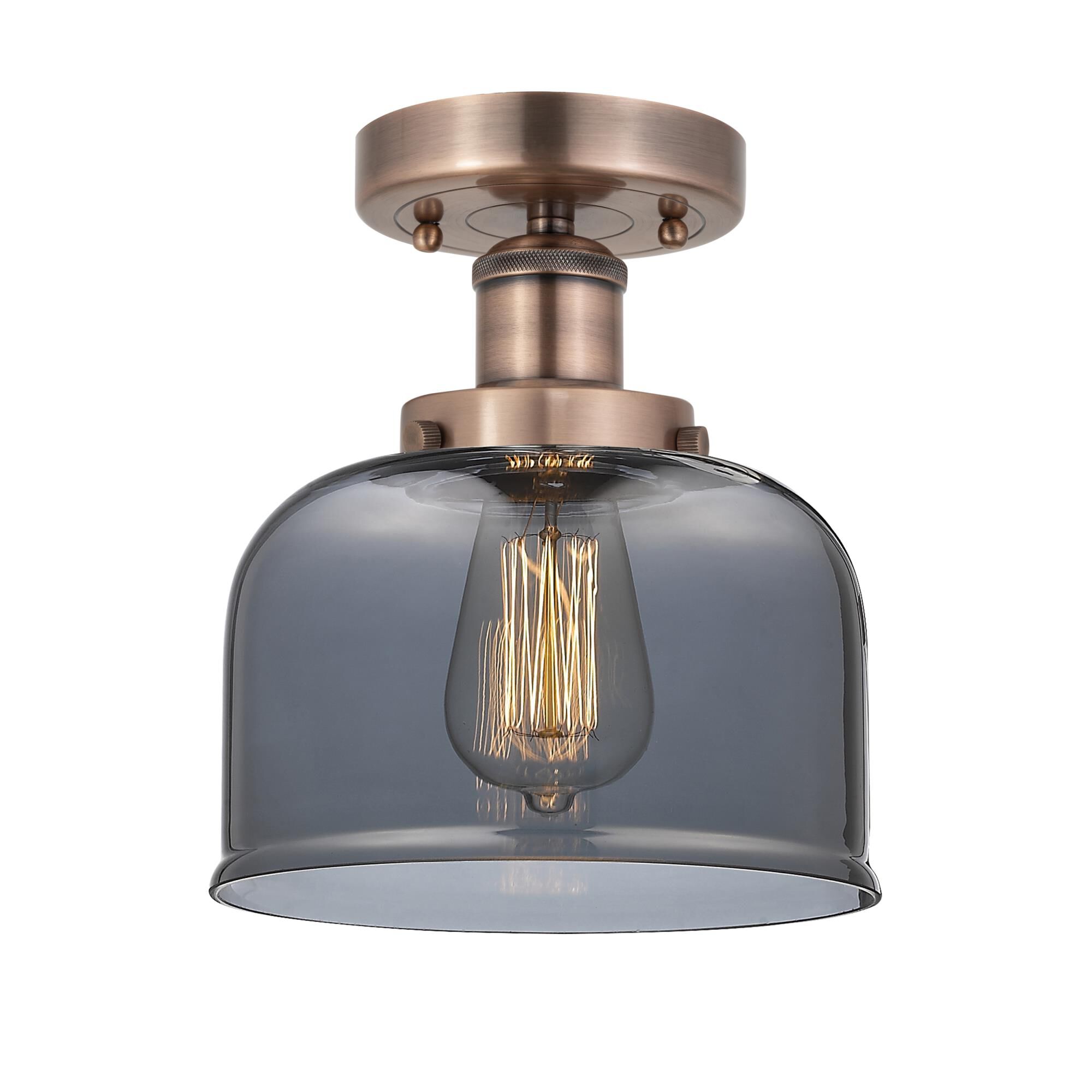Bruno Marashlian Bell 6 Inch 1 Light Semi Flush Mount by Innovations Lighting