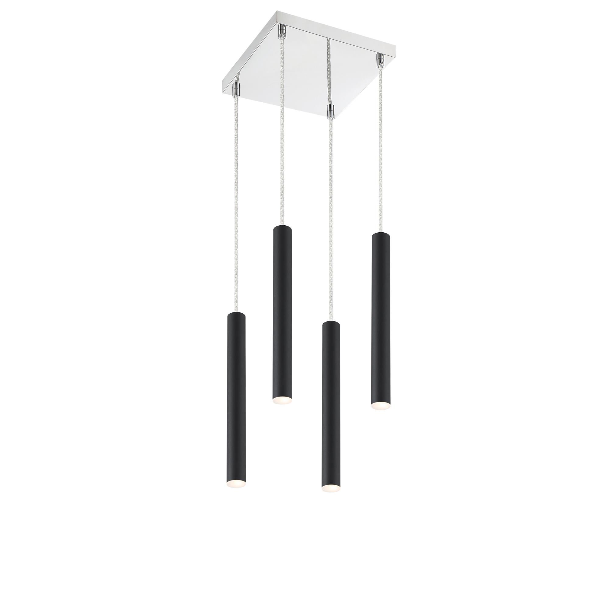 Shown in Matte Black finish and Steel glass and Steel shade