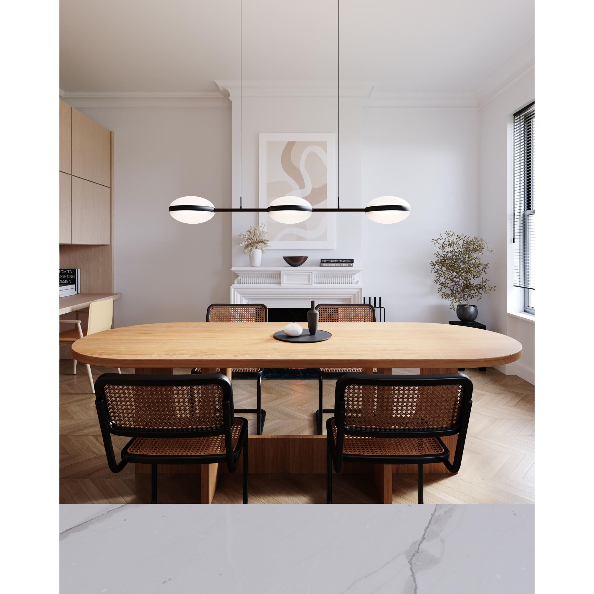 Pillows 48 Inch 6 Light LED Linear Suspension Light by SONNEMAN