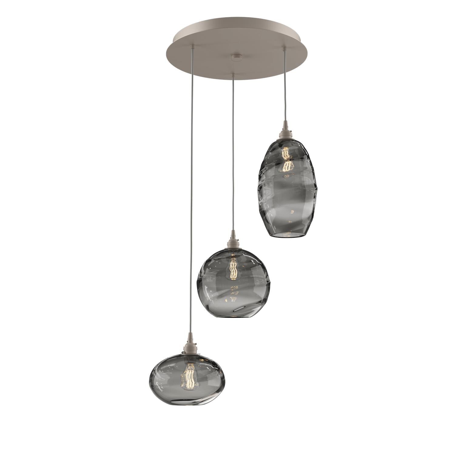 Misto 21 Inch 3 Light Multi Light Pendant by Hammerton Studio