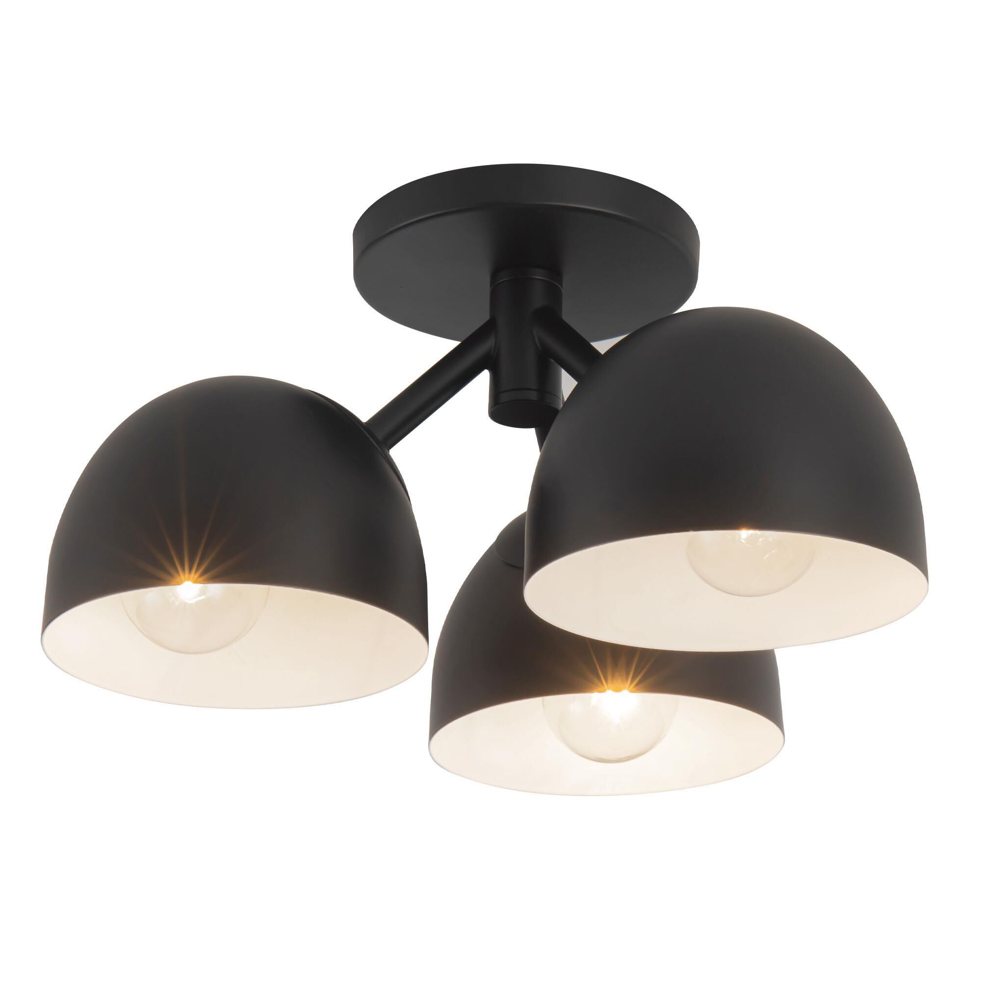 Shown in Black finish and Steel shade