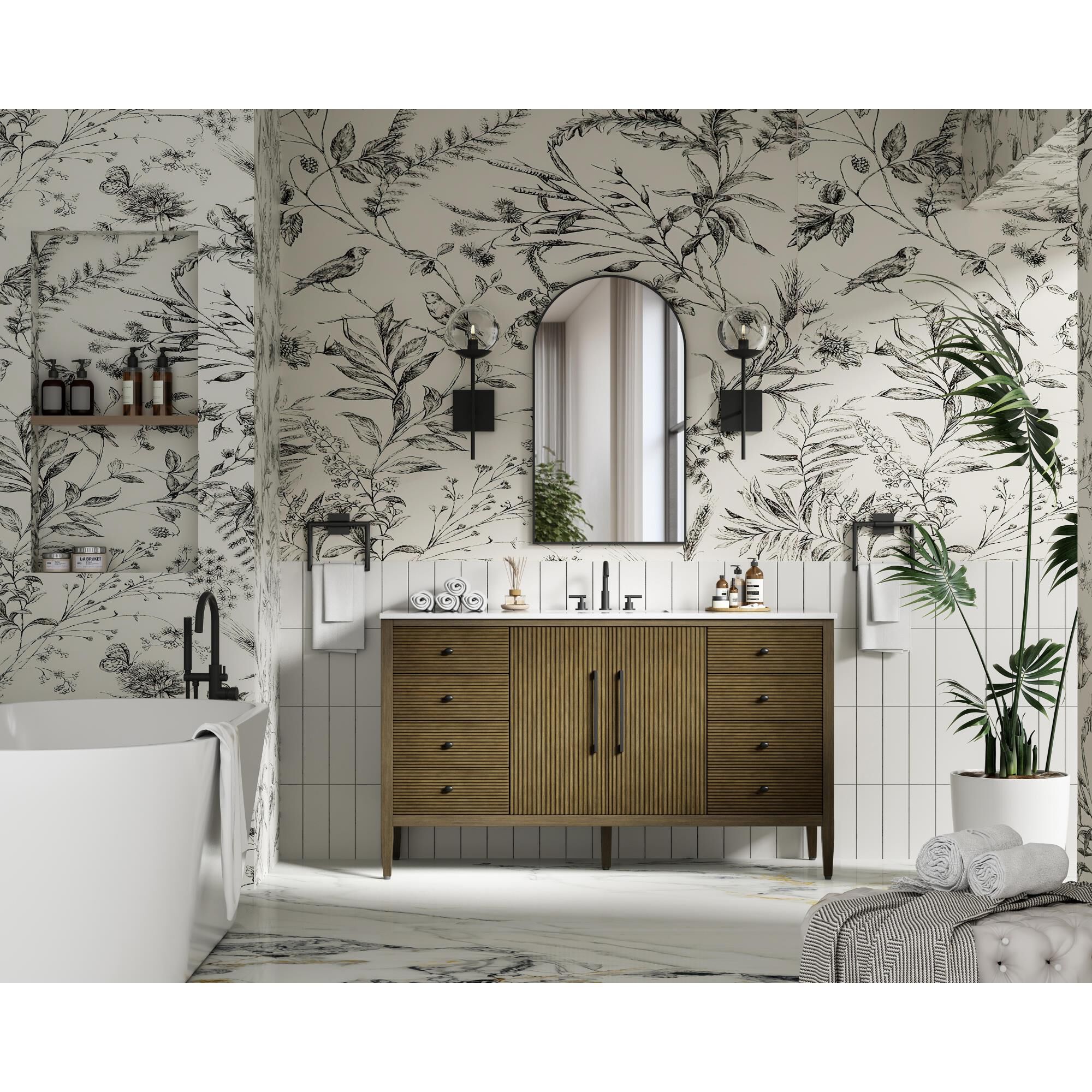 Blakely 60 Inch Bath Vanity by Elegant Dcor