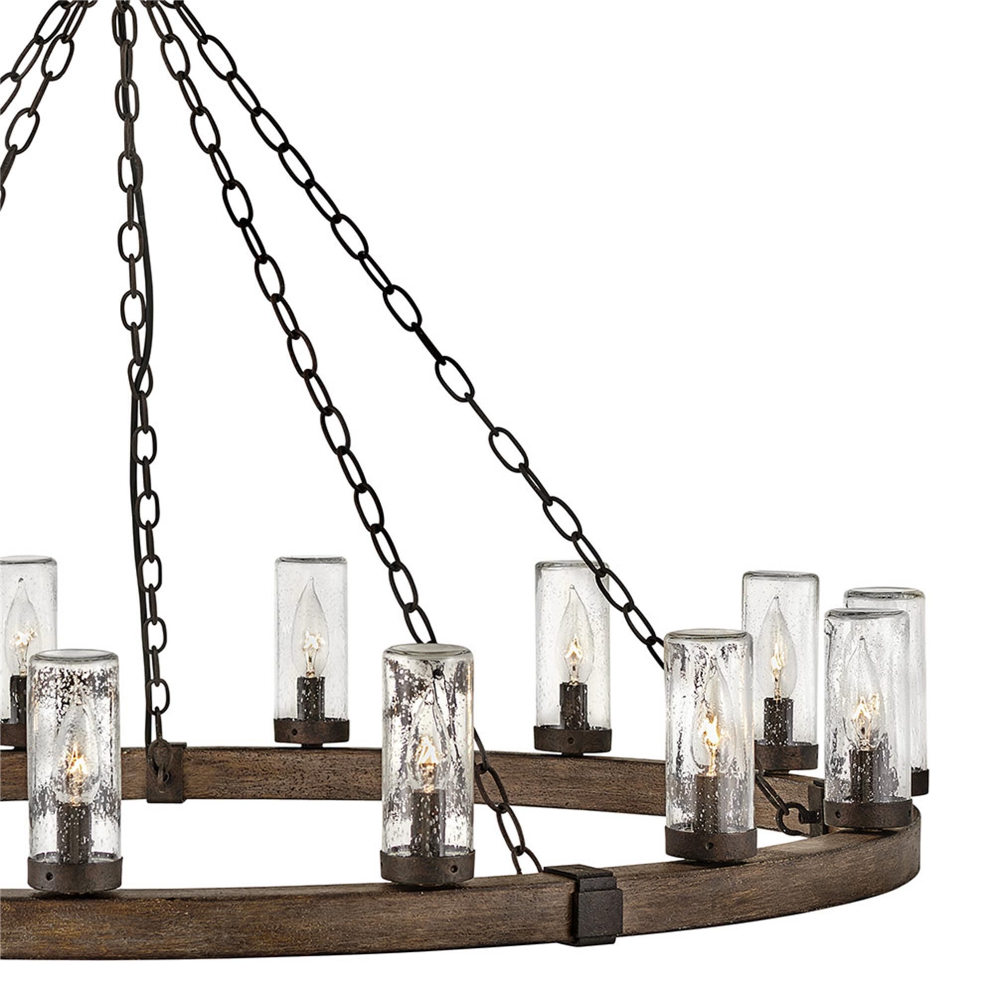 Shown in Sequoia finish and Clear Seedy glass and Iron Rust accent