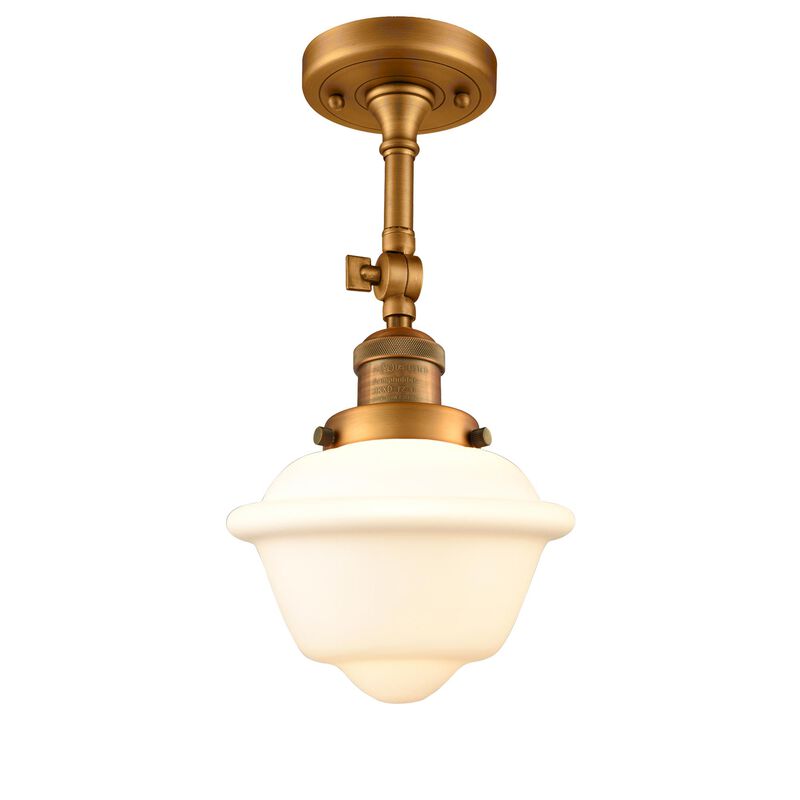 Bruno Marashlian Small Oxford 7 Inch 1 Light Semi Flush Mount by Innovations Lighting