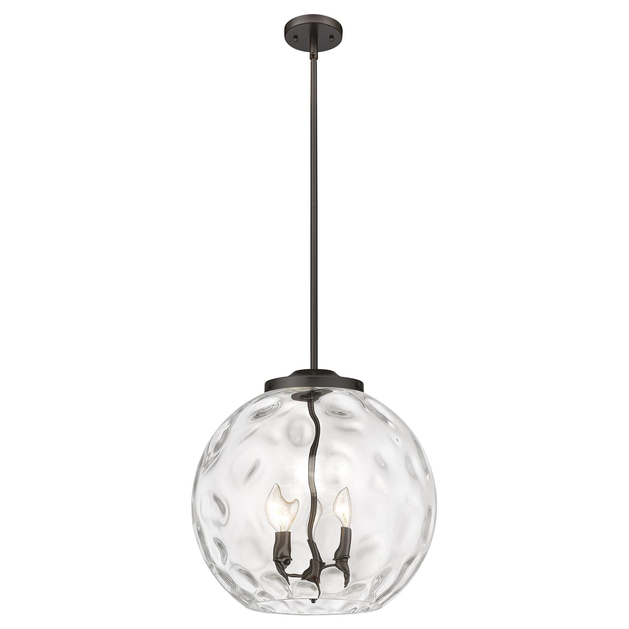 Shown in Oil Rubbed Bronze finish and Clear glass