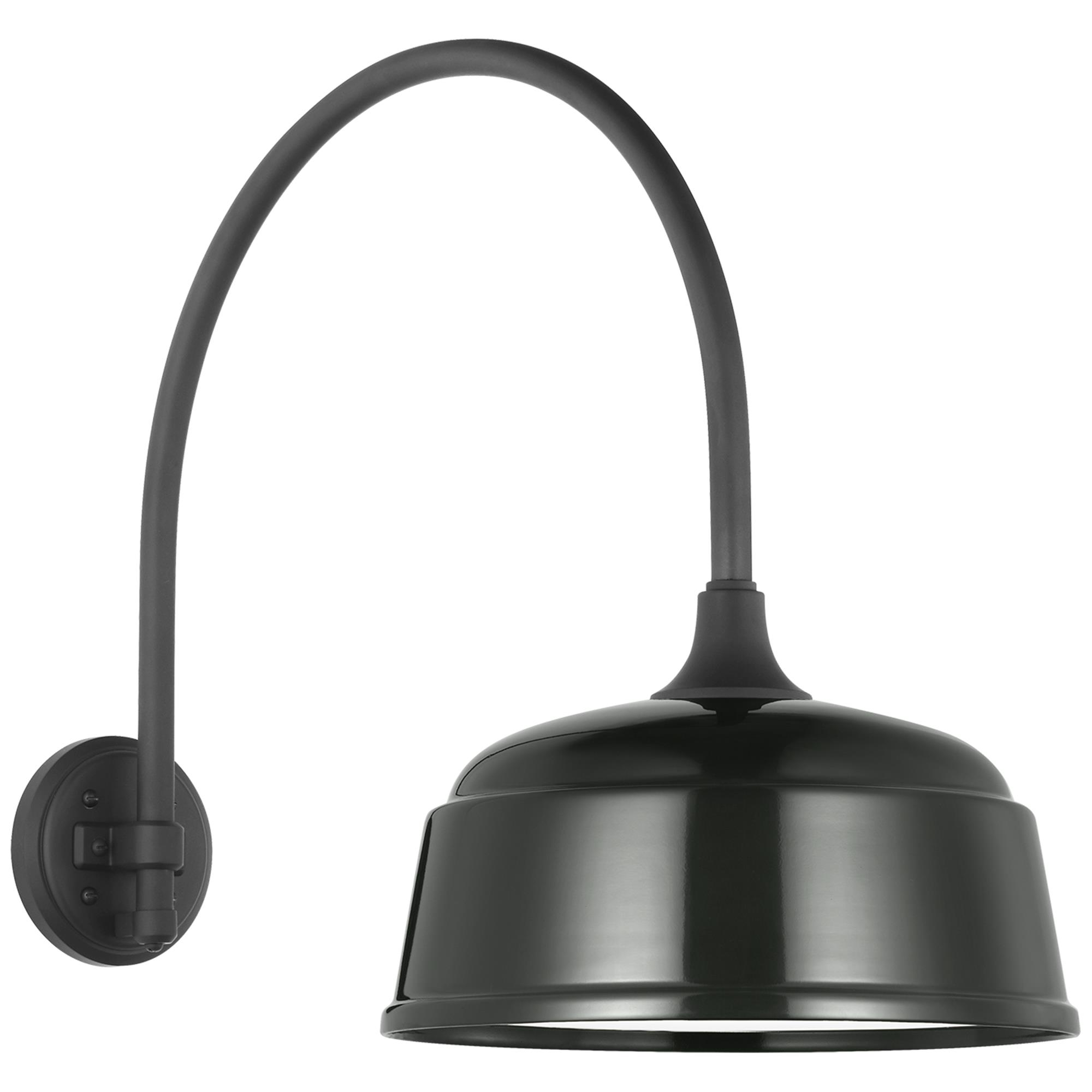 Shown in Matte Black finish and Green shade