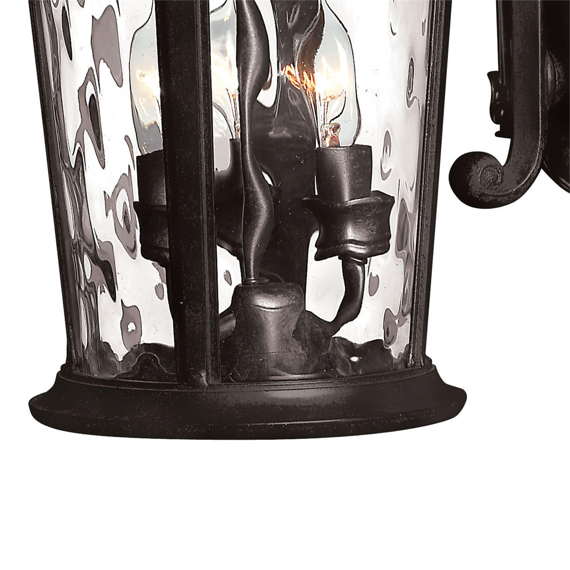 Shown in Black finish and Clear Water glass