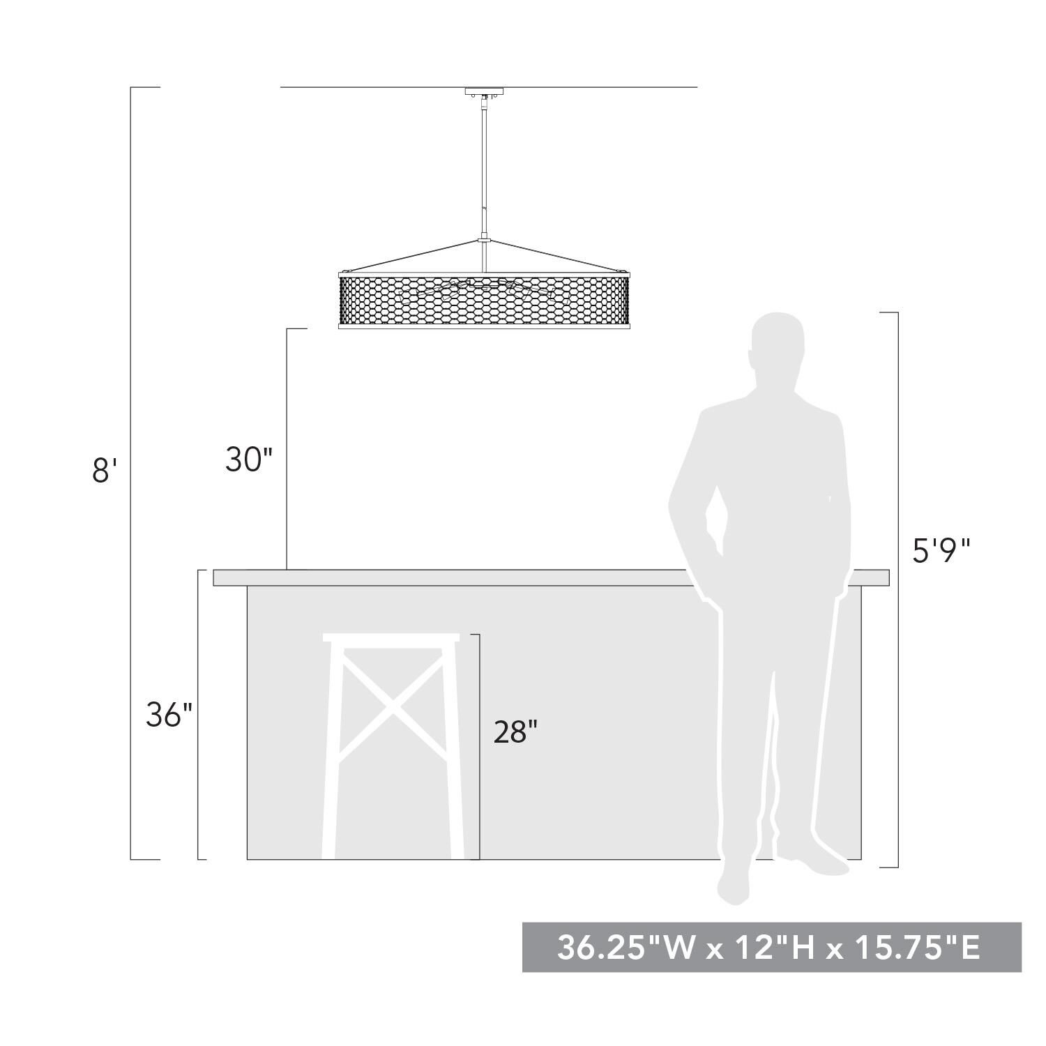 Shown in Matte Black finish and Chicken Wire shade