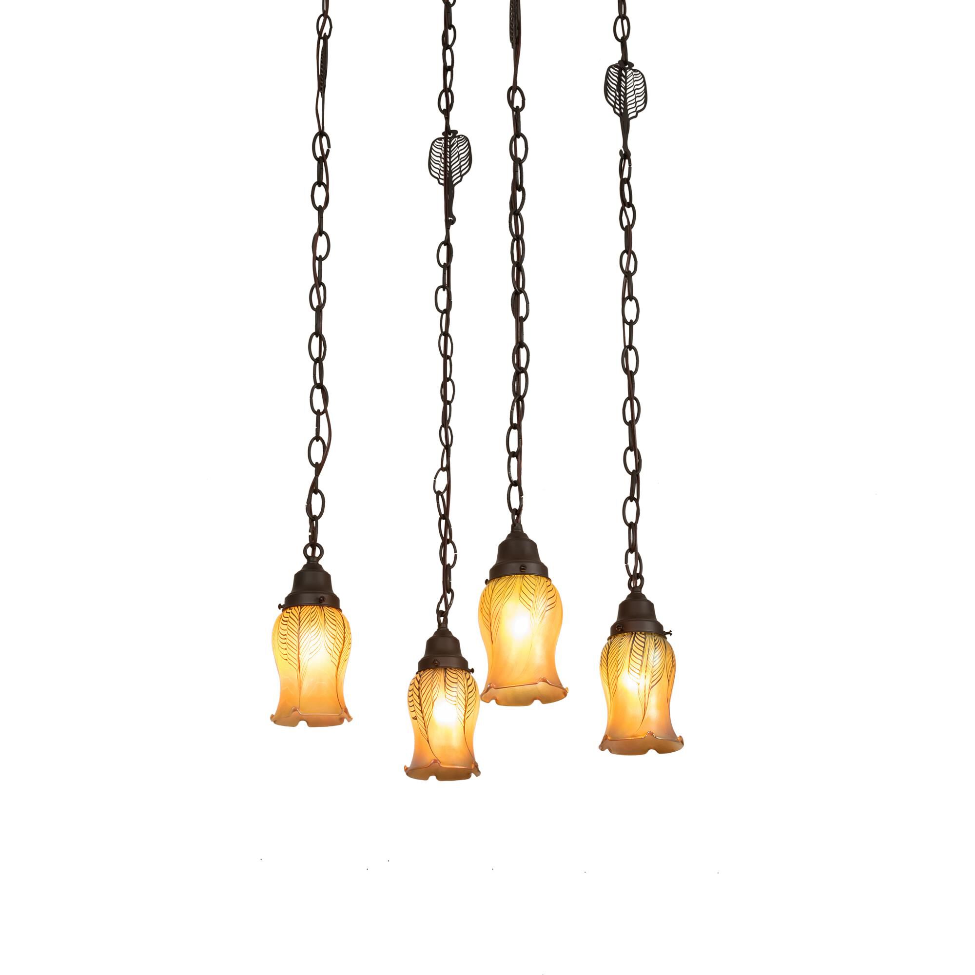 Bungalow 21 Inch 4 Light Flush Mount by Meyda Lighting