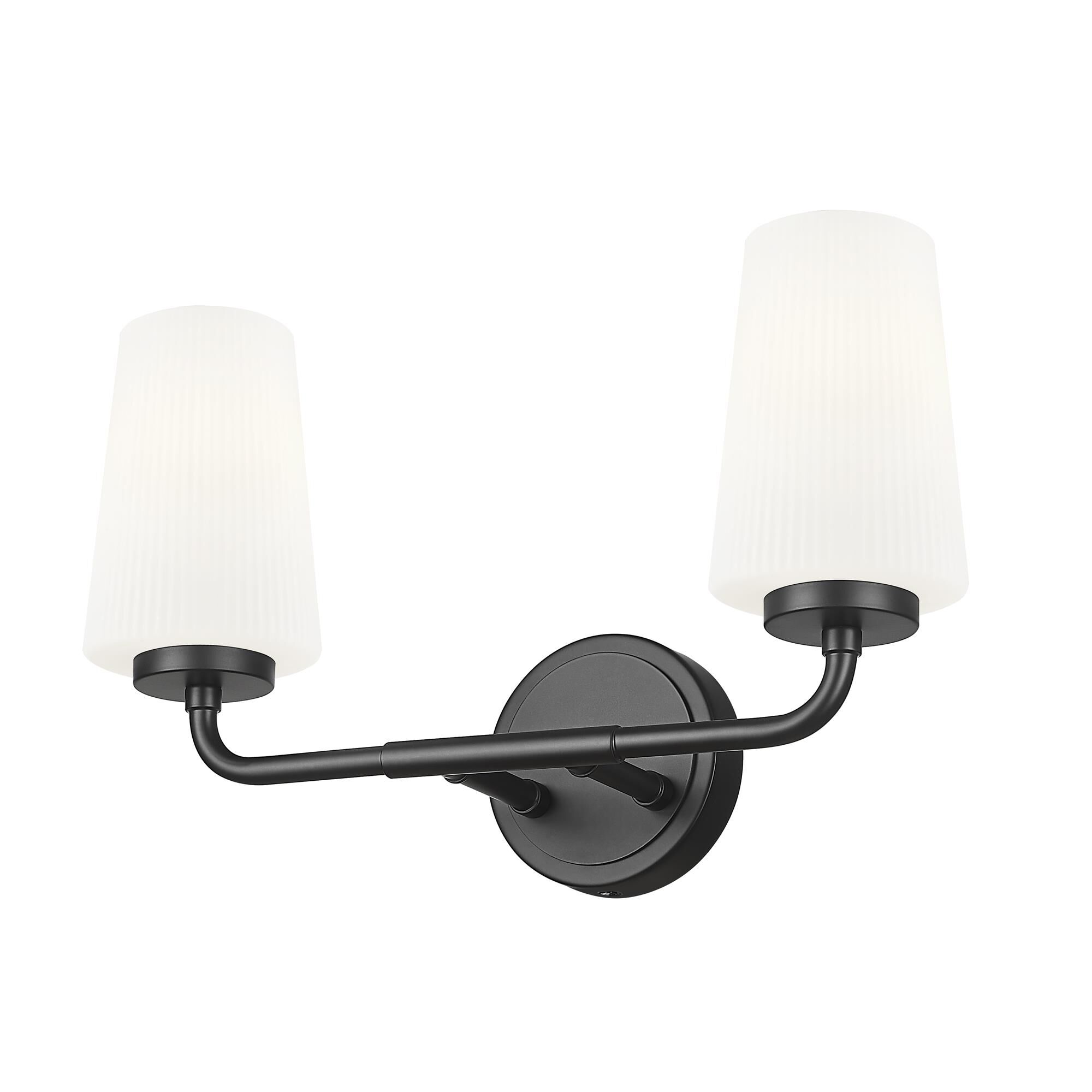 Shown in Matte Black finish and Matte Opal glass and Matte Opal shade