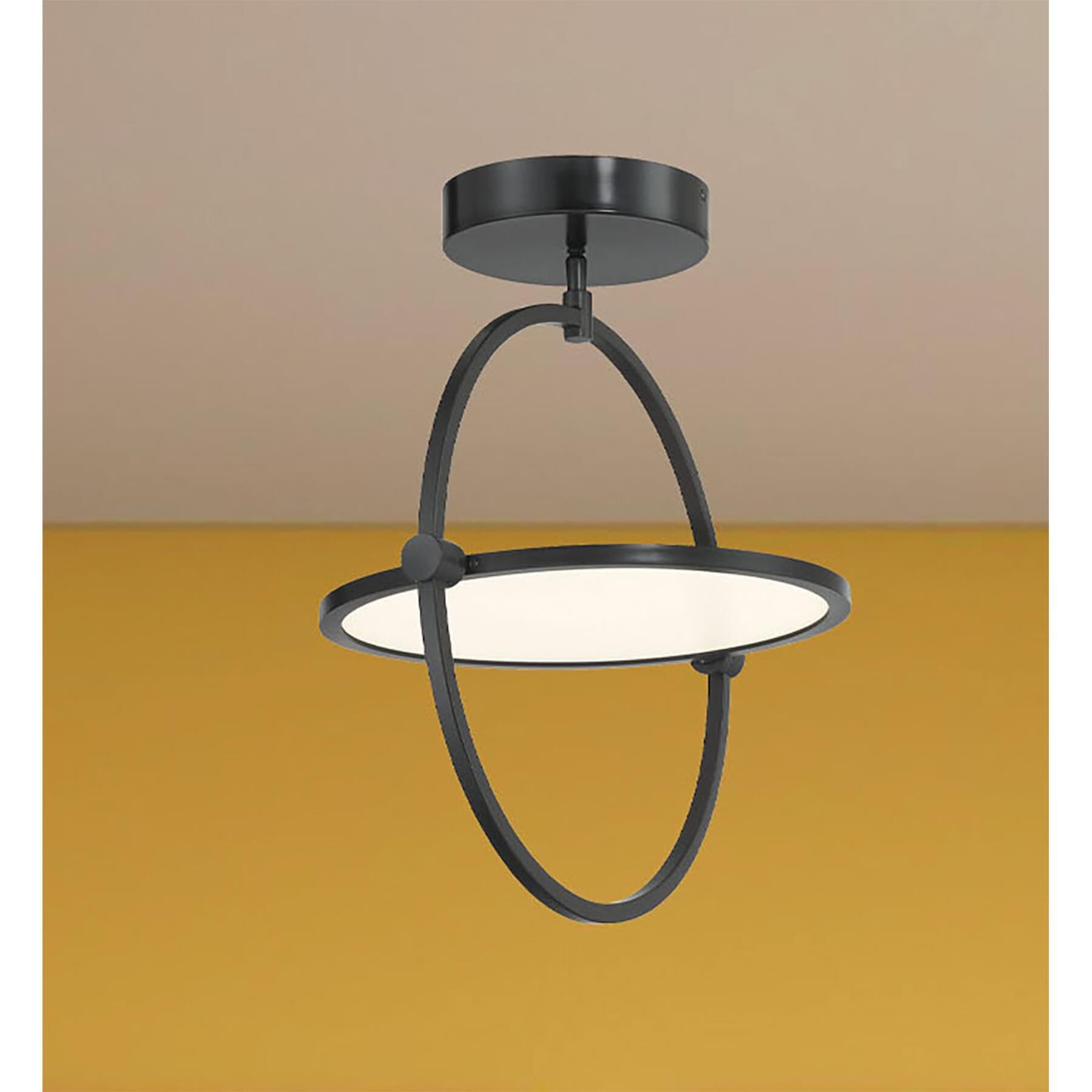 Studio 23 16 Inch 1 Light LED Semi Flush Mount by Kovacs