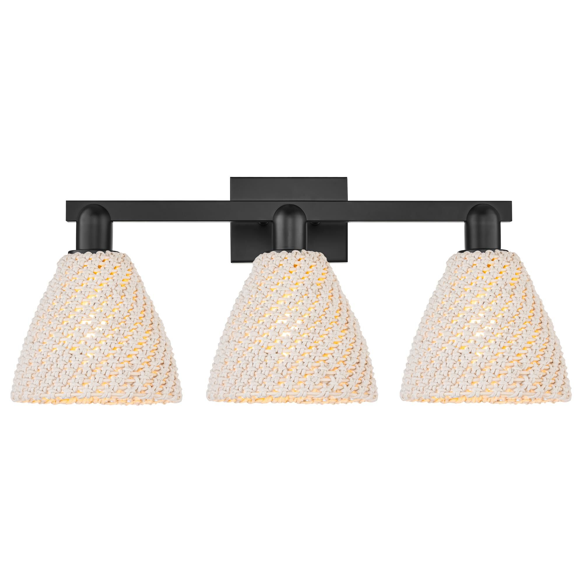 Shown in Matte Black finish and Natural shade