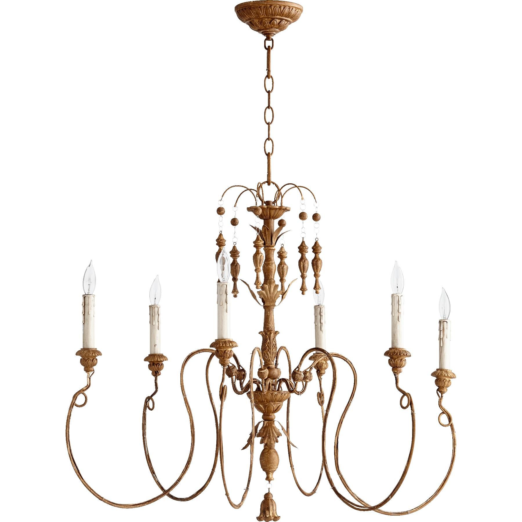 Salento 32 Inch 6 Light Chandelier by Quorum International