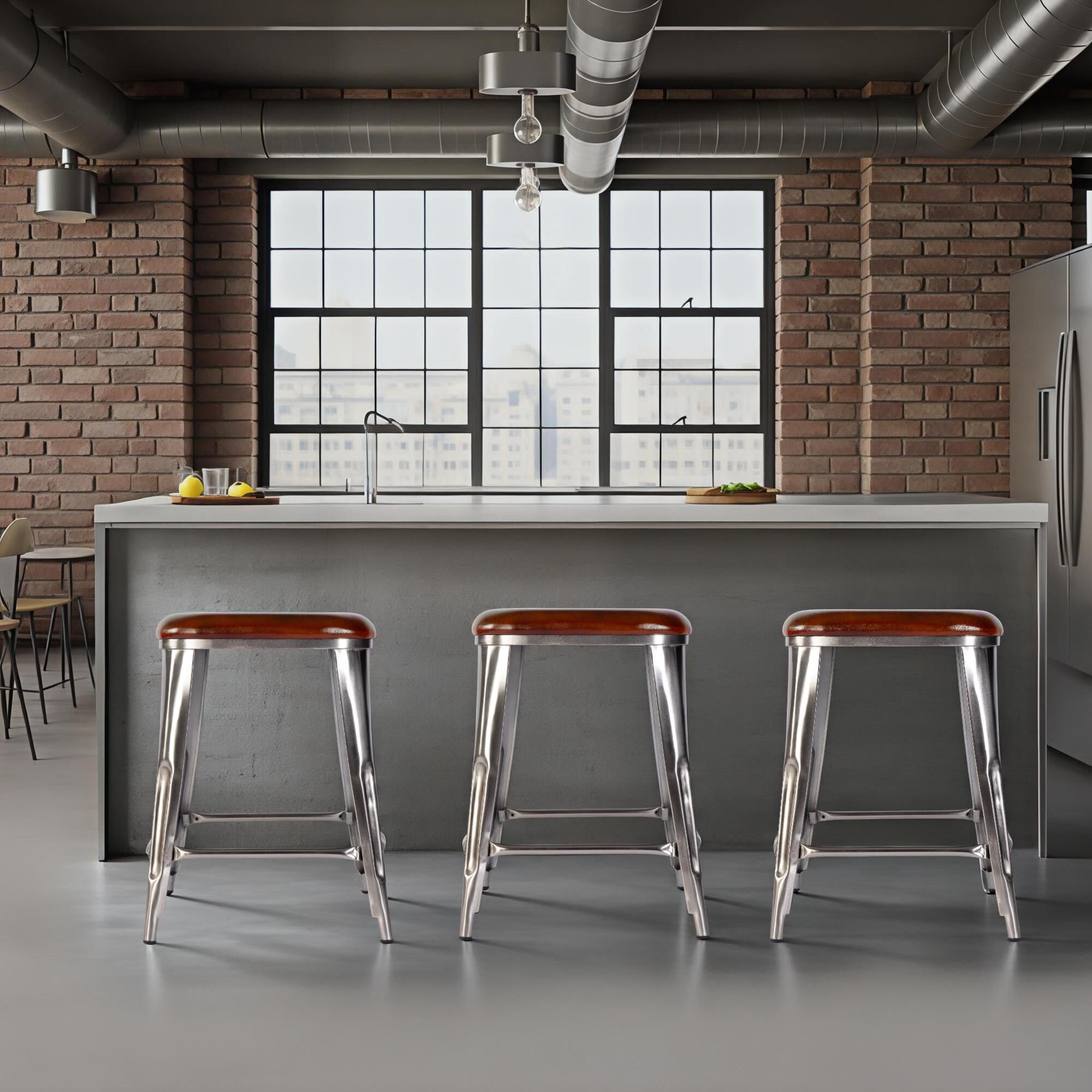 Shown in Brown Leather finish