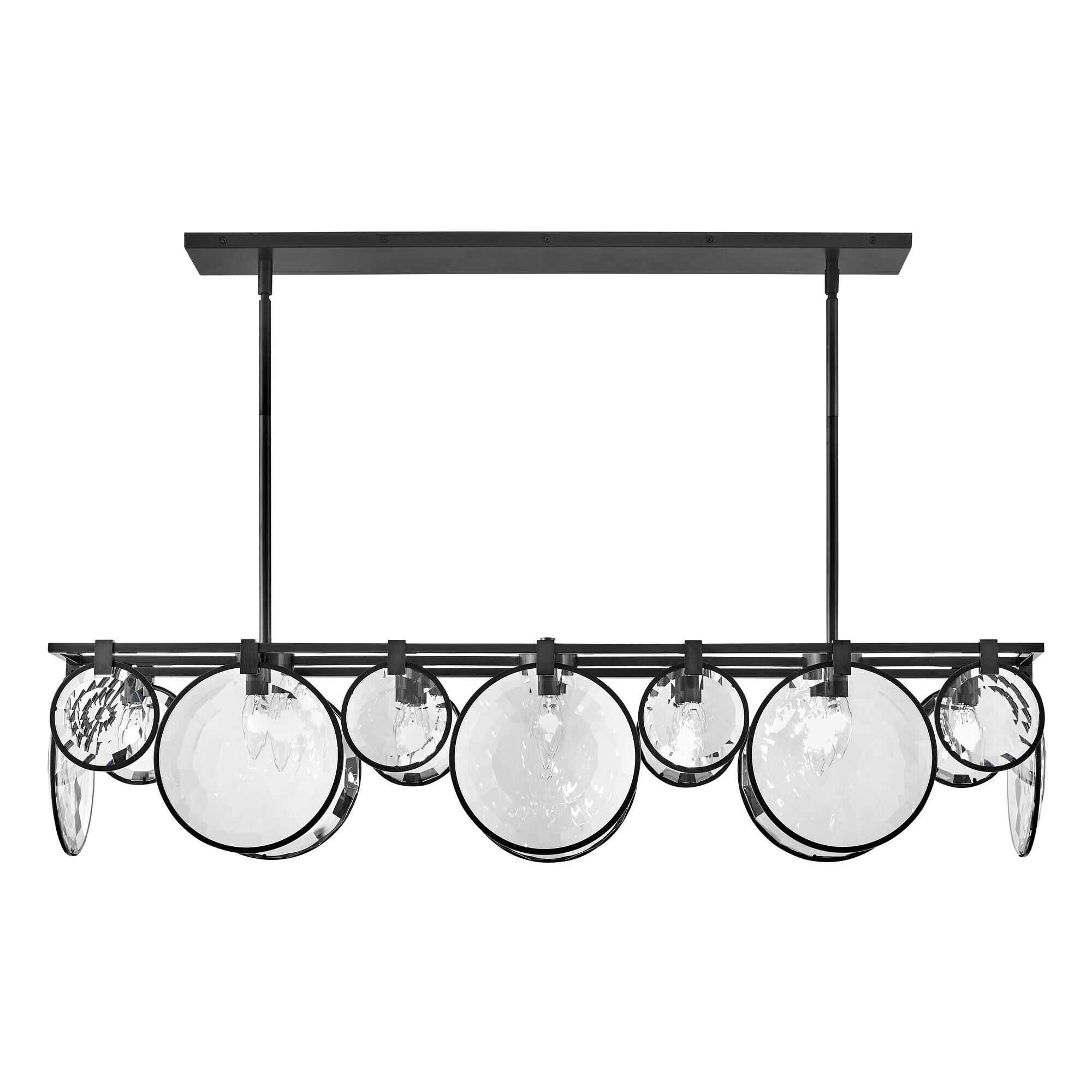 Shown in Black finish and Optic Crystal glass