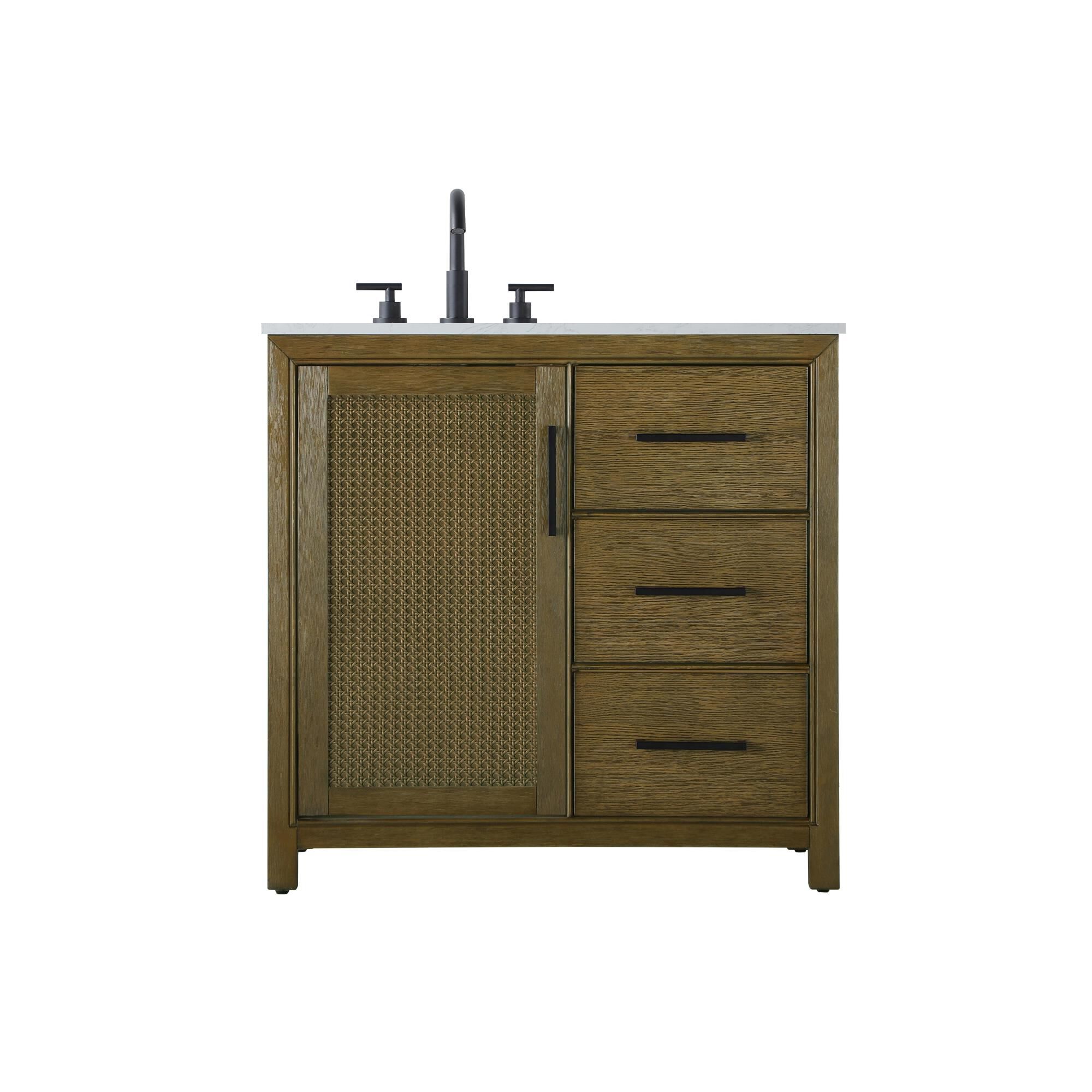 Alina 36 Inch Bath Vanity by Elegant Dcor