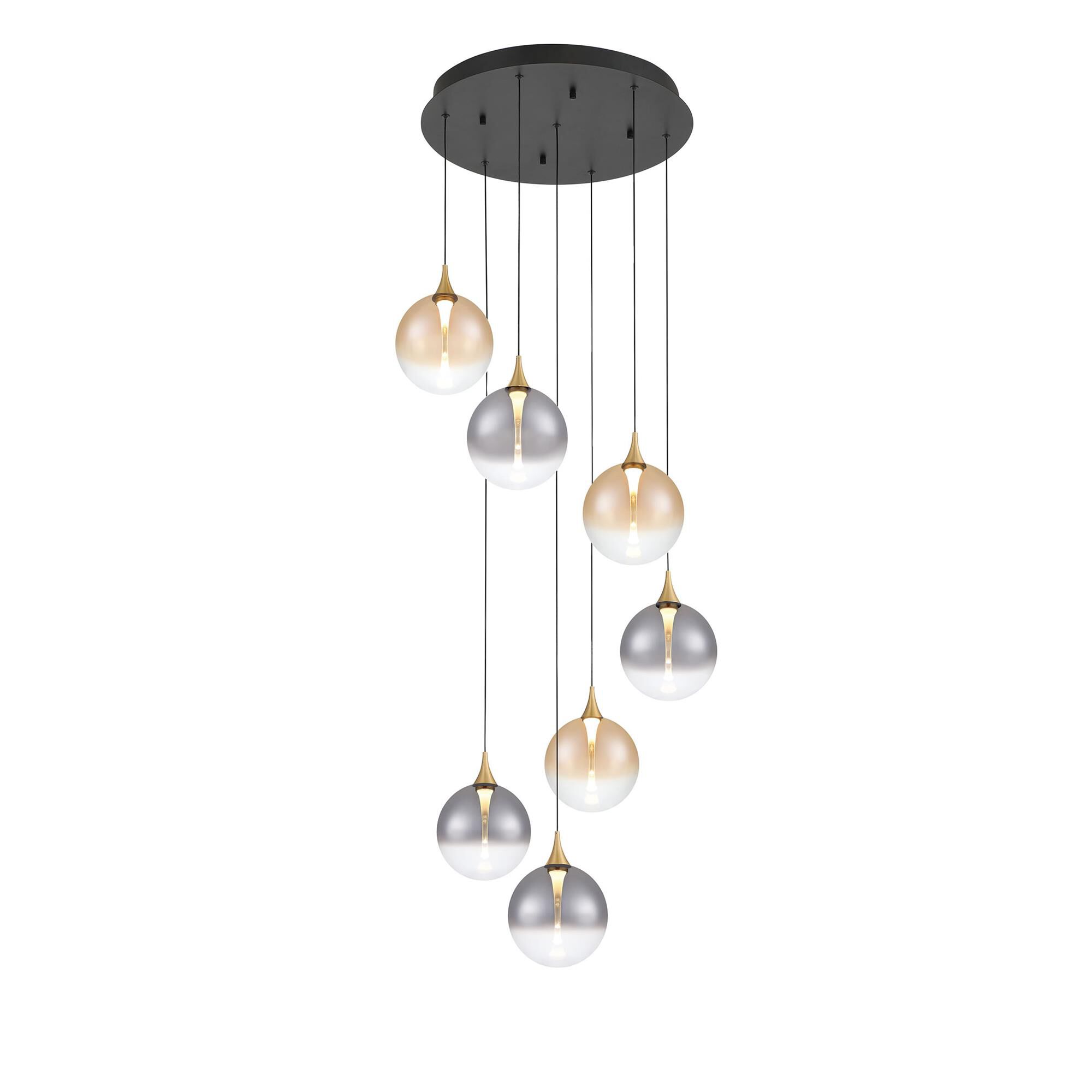Shown in Gold finish and Mixed glass