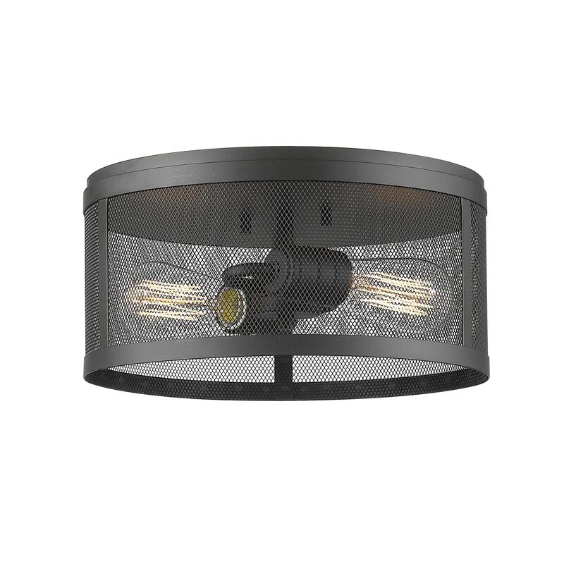 Meshsmith 12 Inch 2 Light Flush Mount by Z-Lite