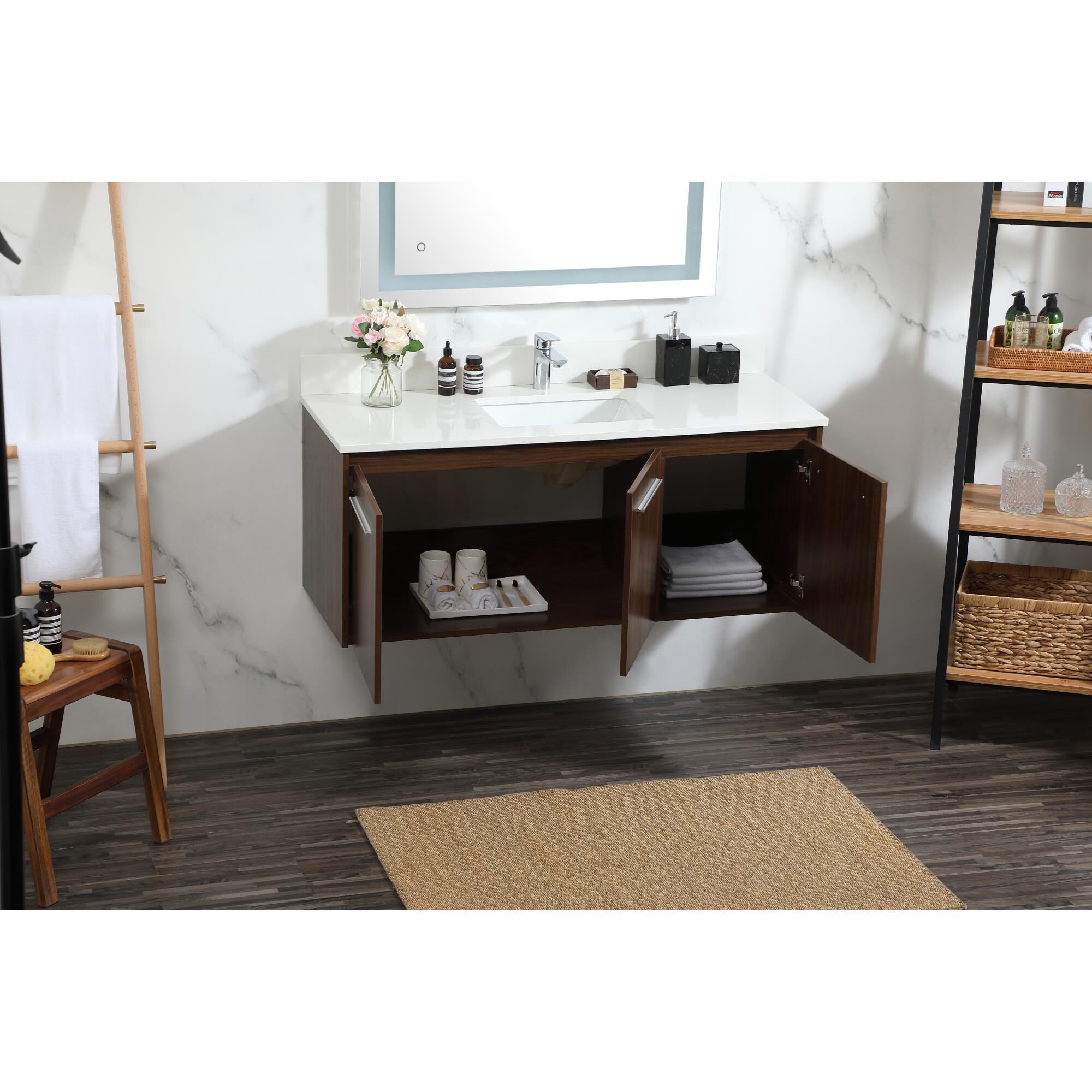 Shown in Walnut finish