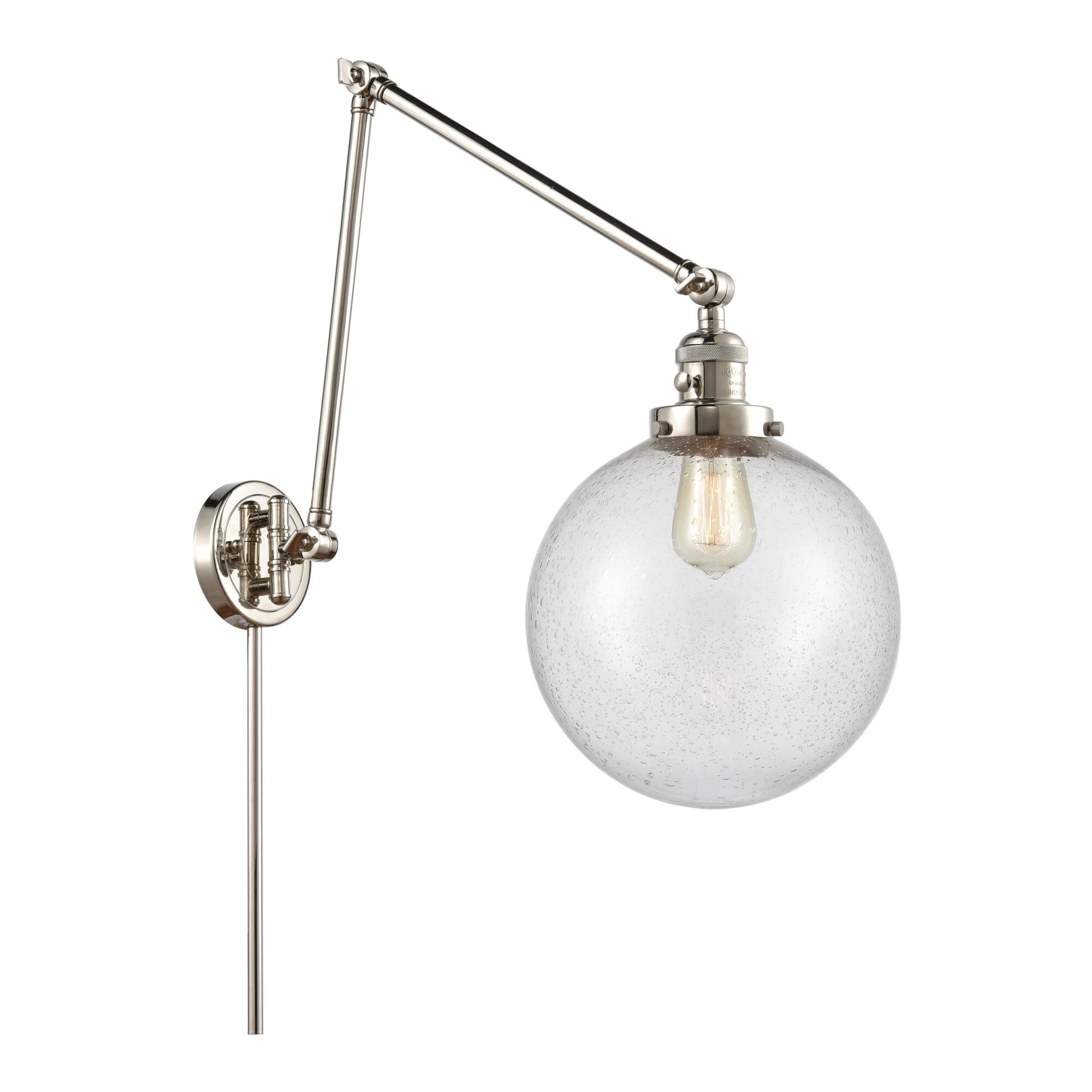 Bruno Marashlian Extra Large Beacon Wall Swing Lamp by Innovations Lighting