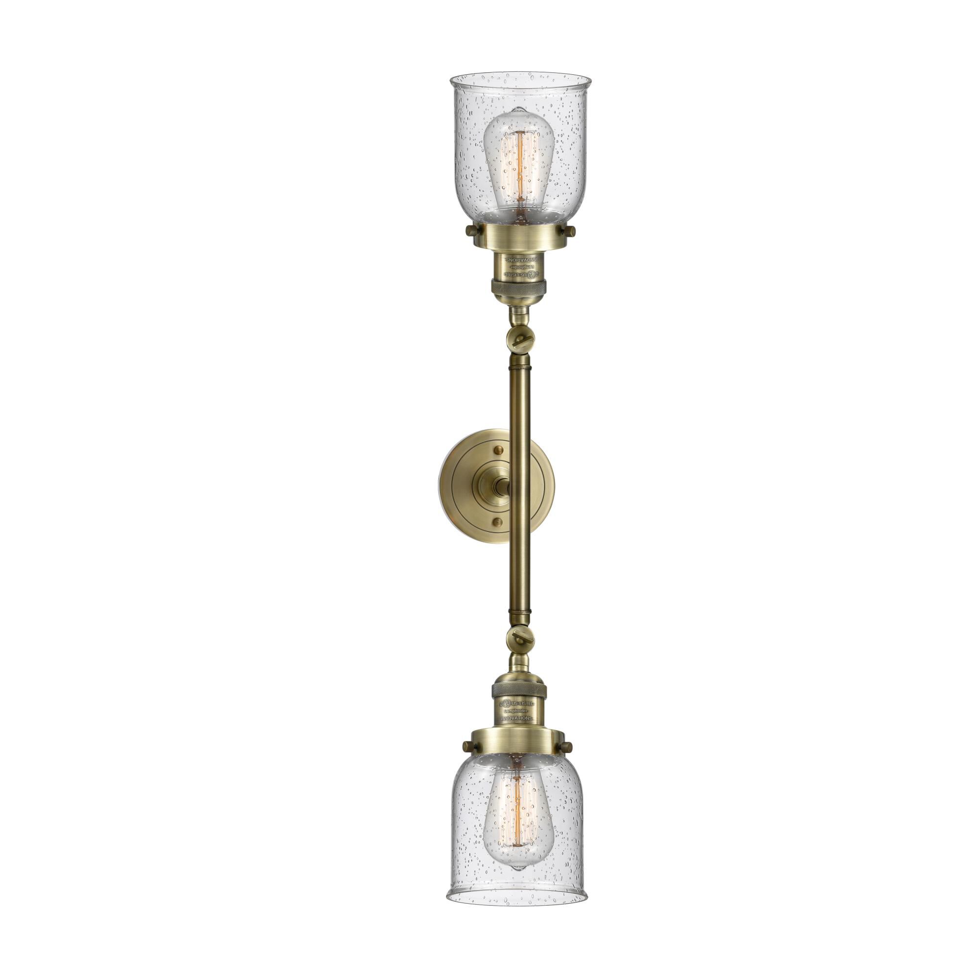 Bruno Marashlian Small Bell 16 Inch 2 Light Bath Vanity Light by Innovations Lighting
