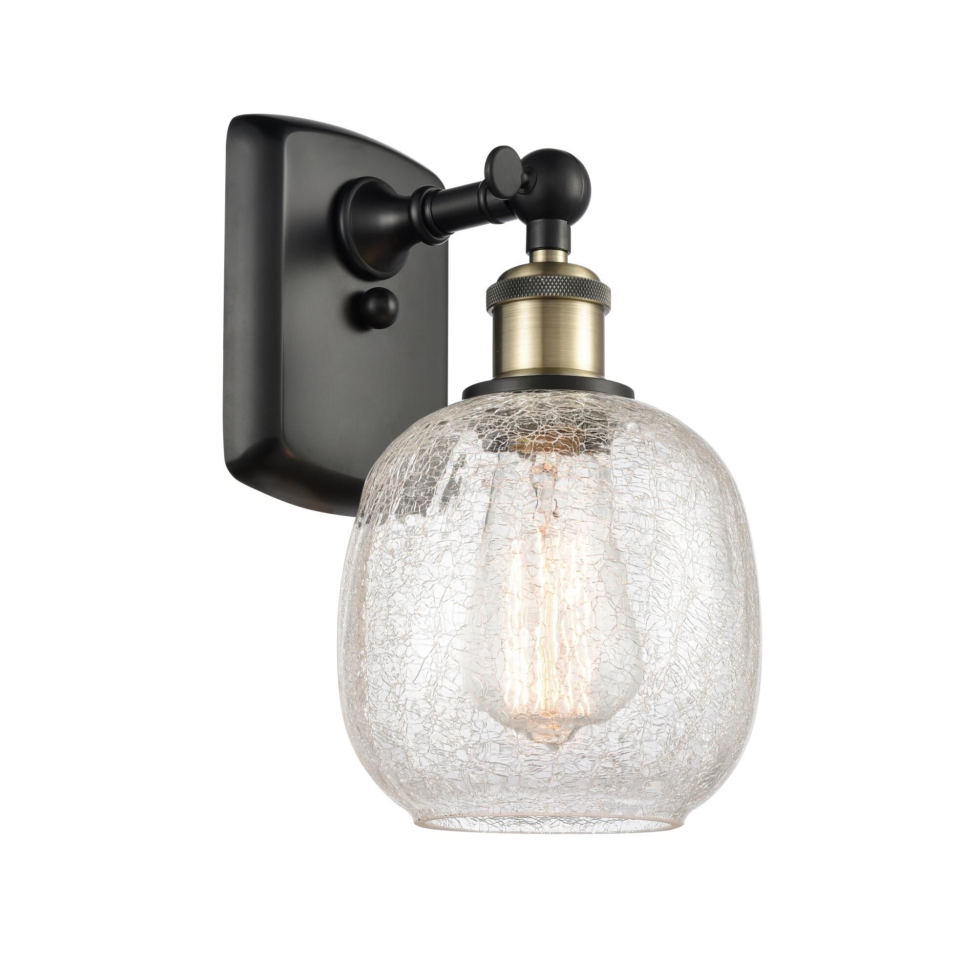 Shown in Black Antique Brass finish and Sphere glass and Glass shade