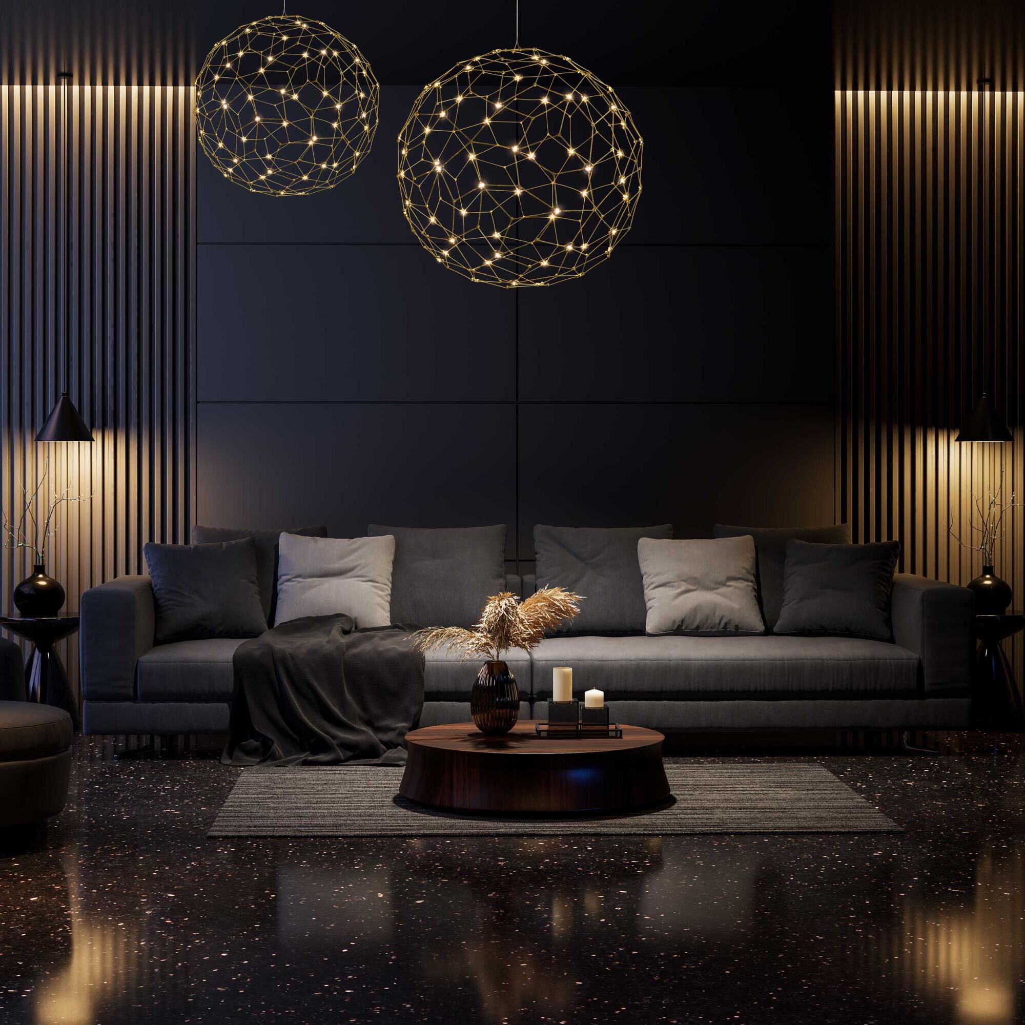 Spheris 16 Inch Large Pendant by Golden Lighting