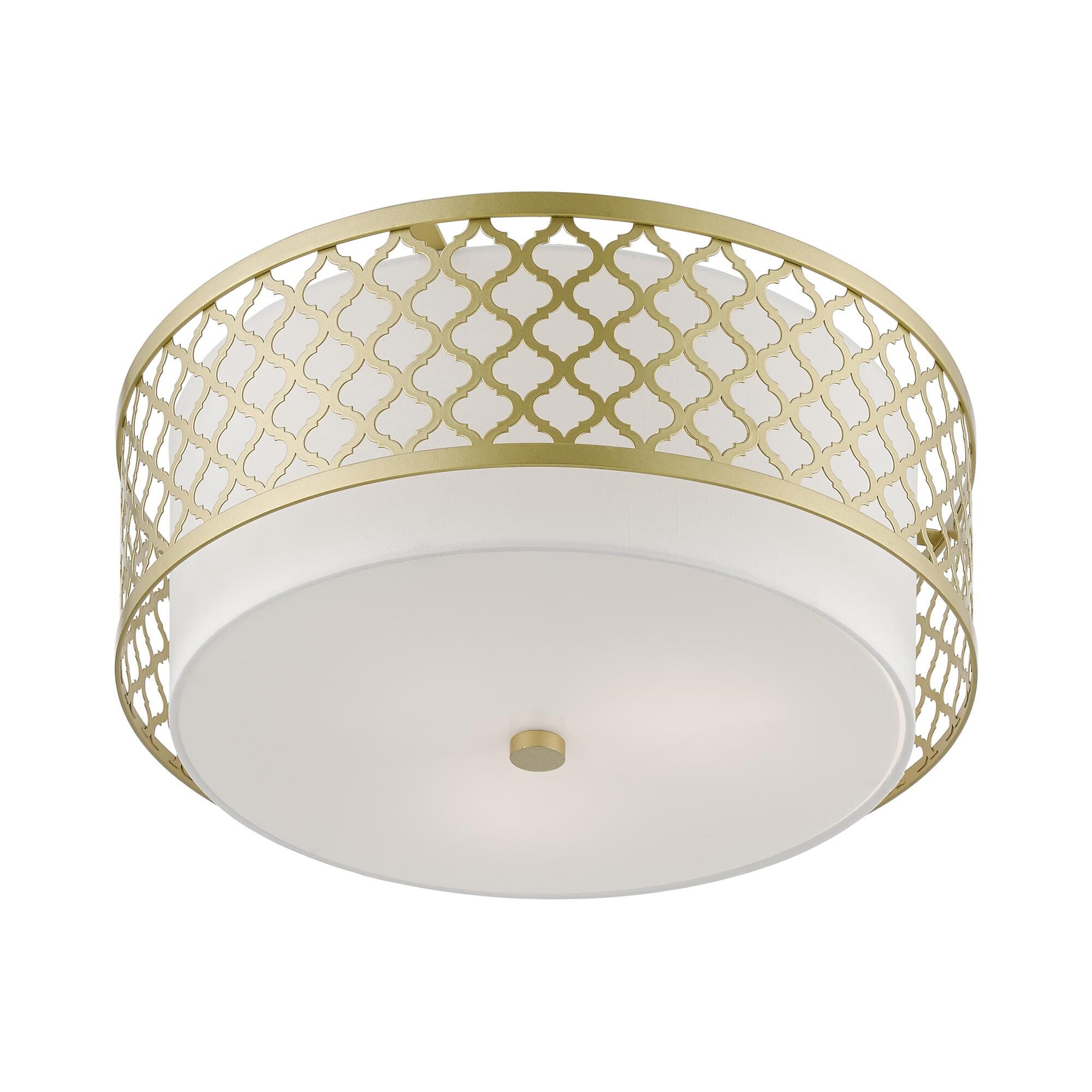 Arabesque 7 Inch 3 Light Semi Flush Mount by Livex Lighting